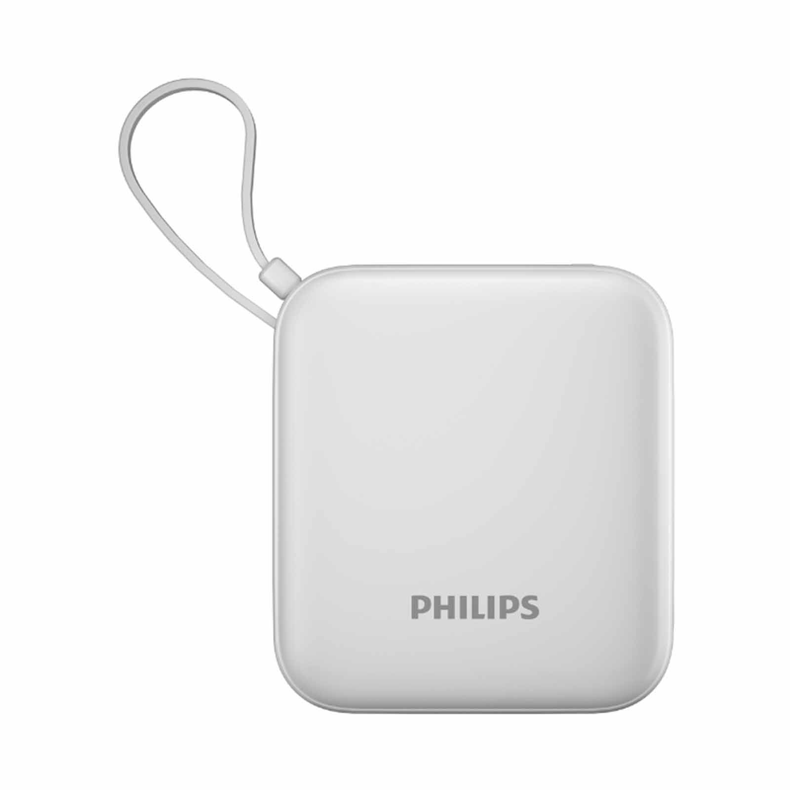 PHILIPS 10000mah 22.5w Powerbank With Built-in Usb-c & Lightning Cables Ccc DLP2217W/97-image 1