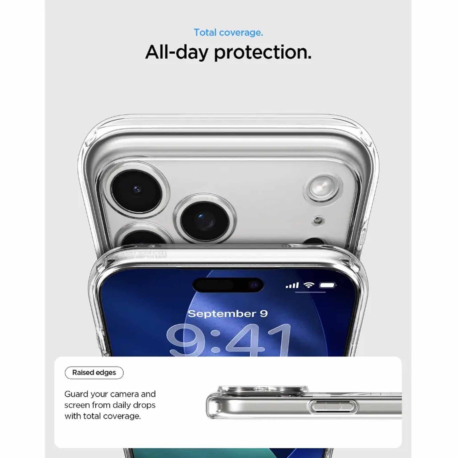 SPIGEN Iphone 17 Pro Ultra Hybrid Magfit Clear White ACS10346-image 4