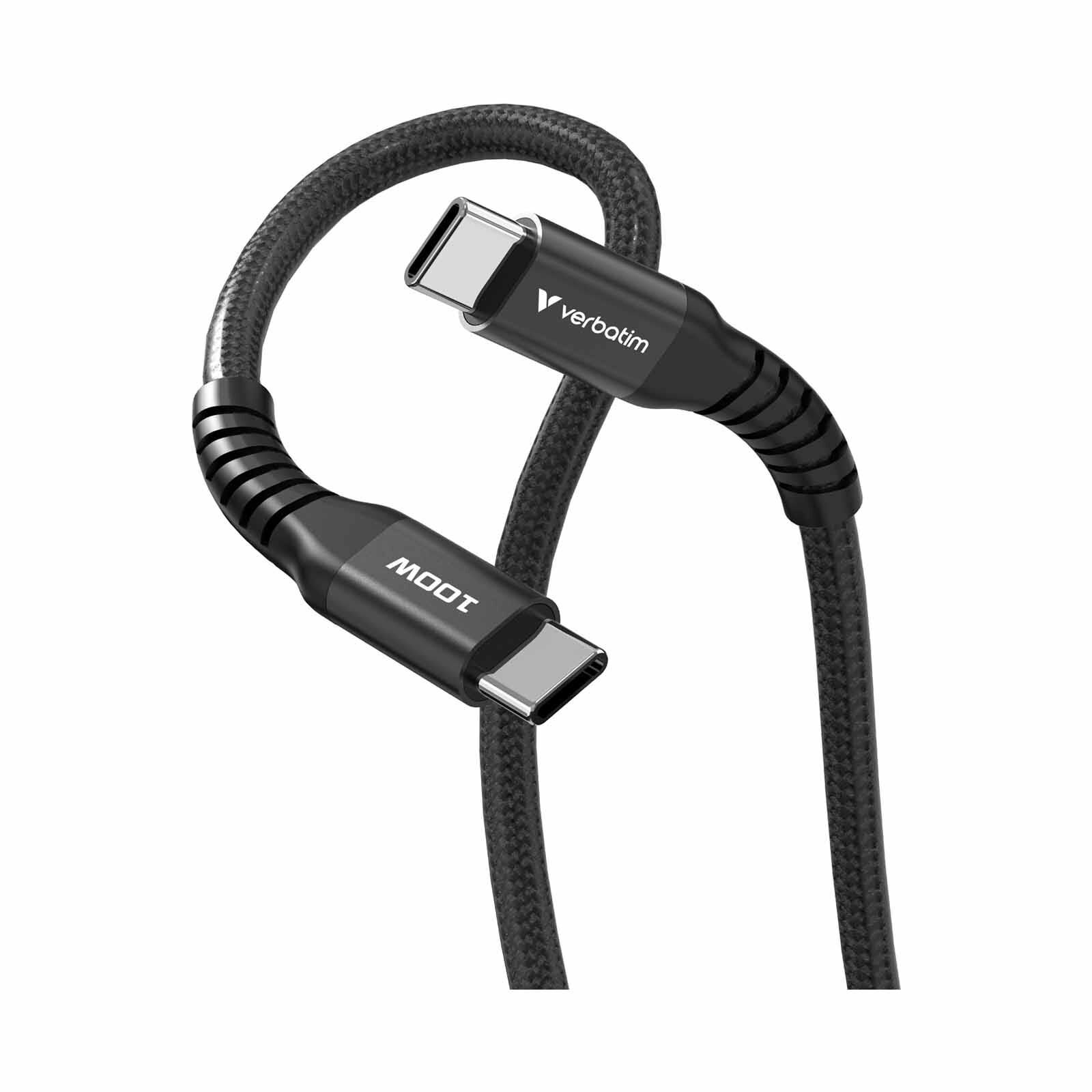 VERBATIM Sync & Charge Usb-c To Usb-c 100w Magnetic 120cm - Black VM31863-image 4