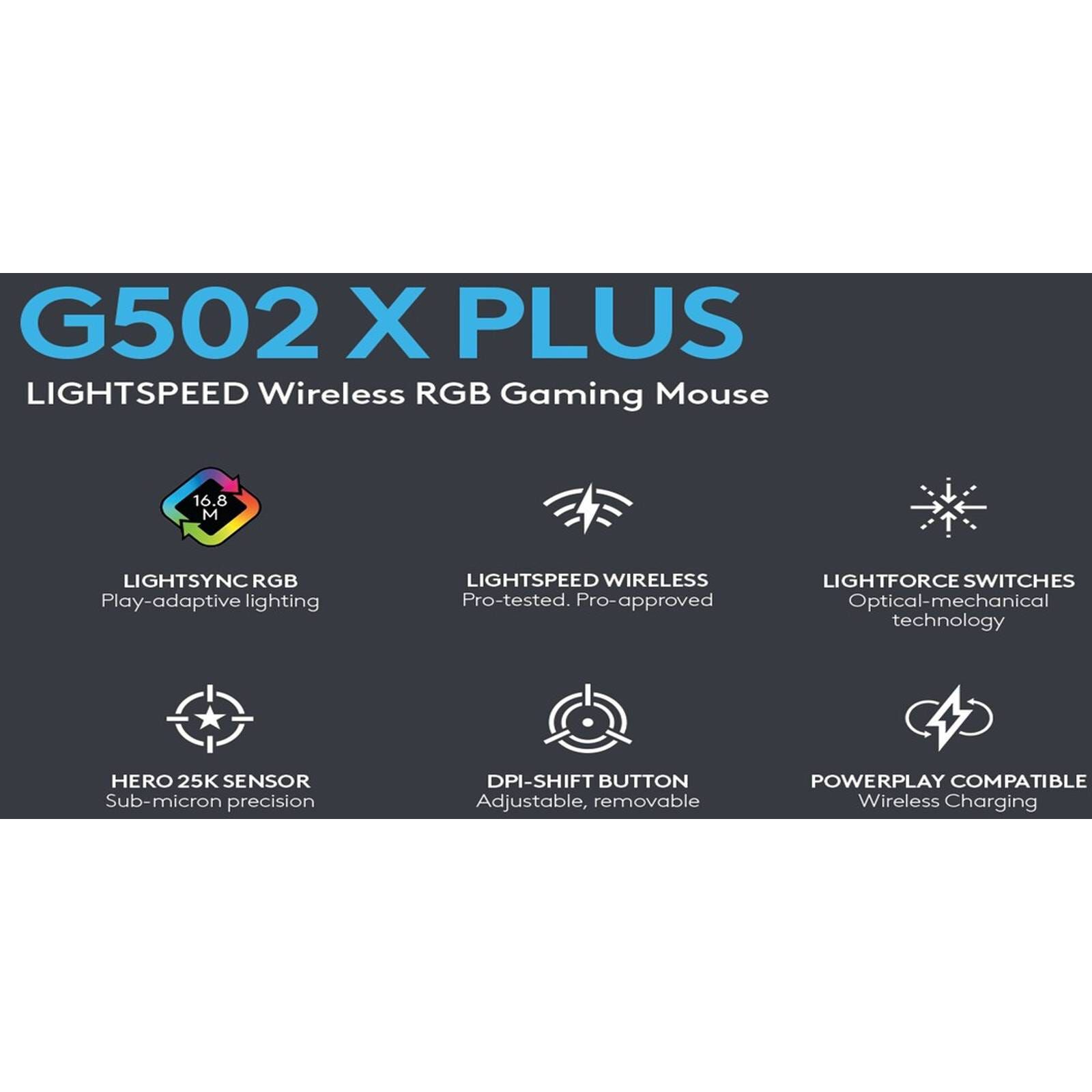 LOGITECH G502 X Plus Lightspeed Rgb Mse White 910-006173-image 13