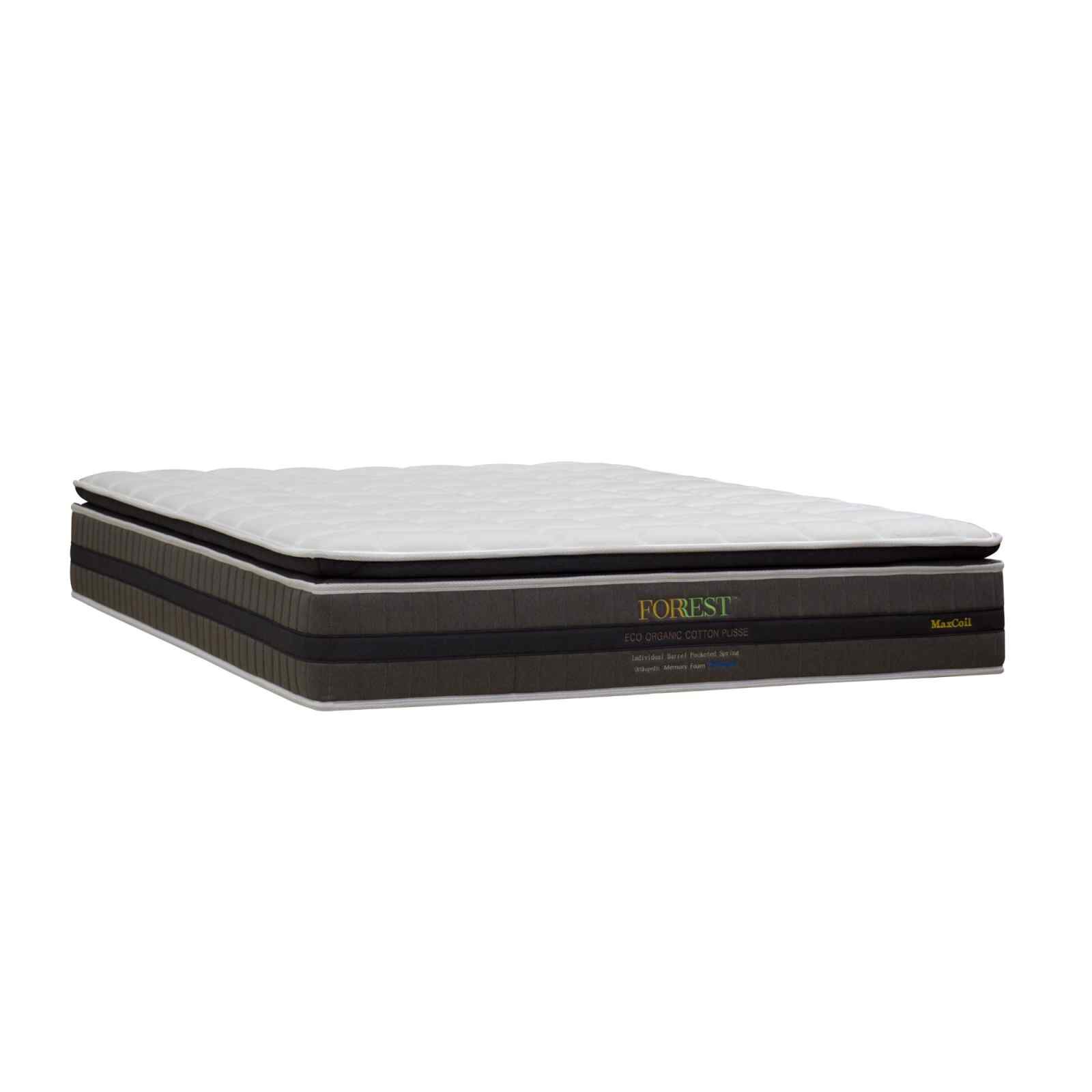 MAXCOIL Queen Mattress ECO ORGANIC COTTON PLISSE-image 2