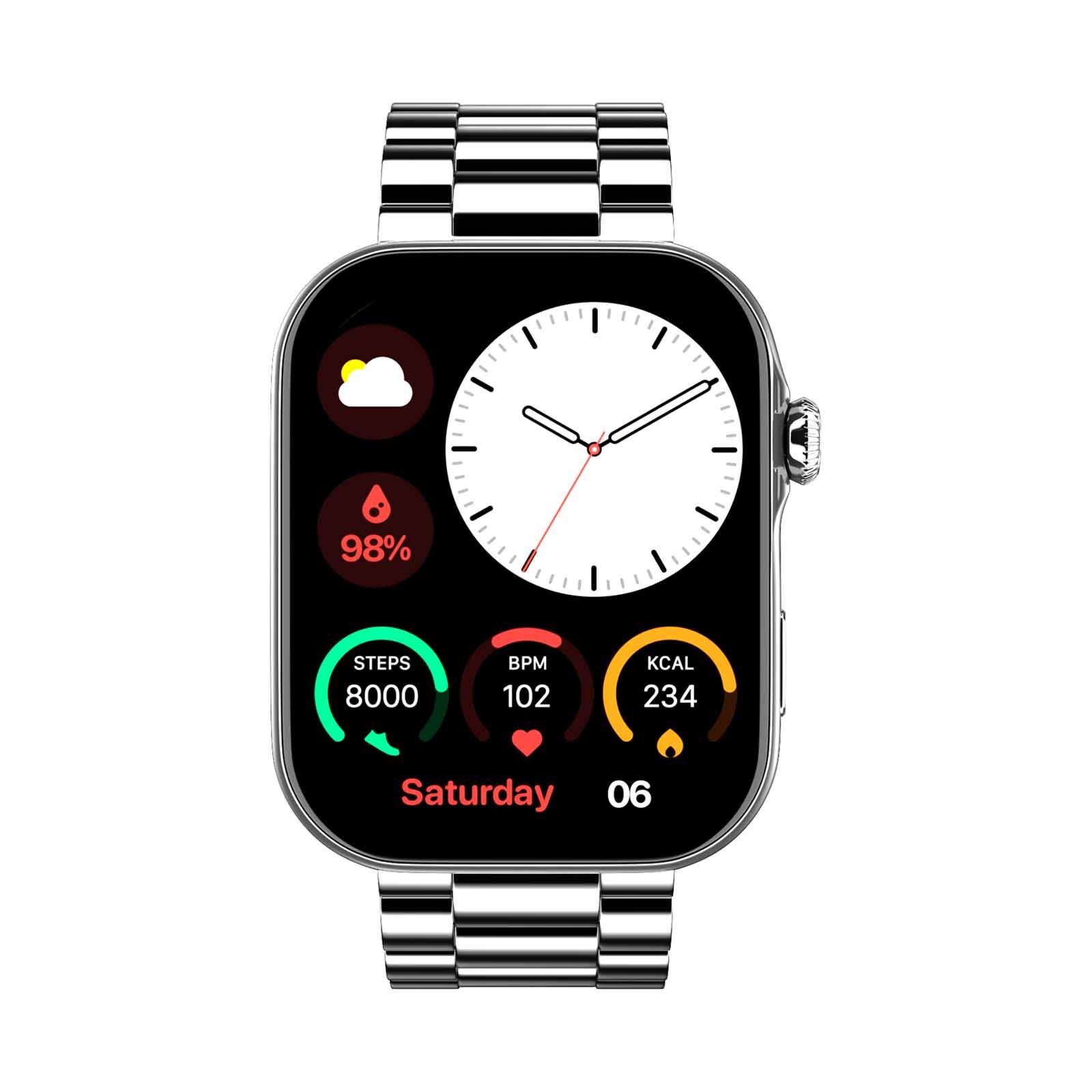 NOISE Colorfit Ultra 3 Smartwatch - Glossy Silver: Elite Edition WRB-SW-COLORFITULTRA3-MTL-SLVR_SLVR-image 1