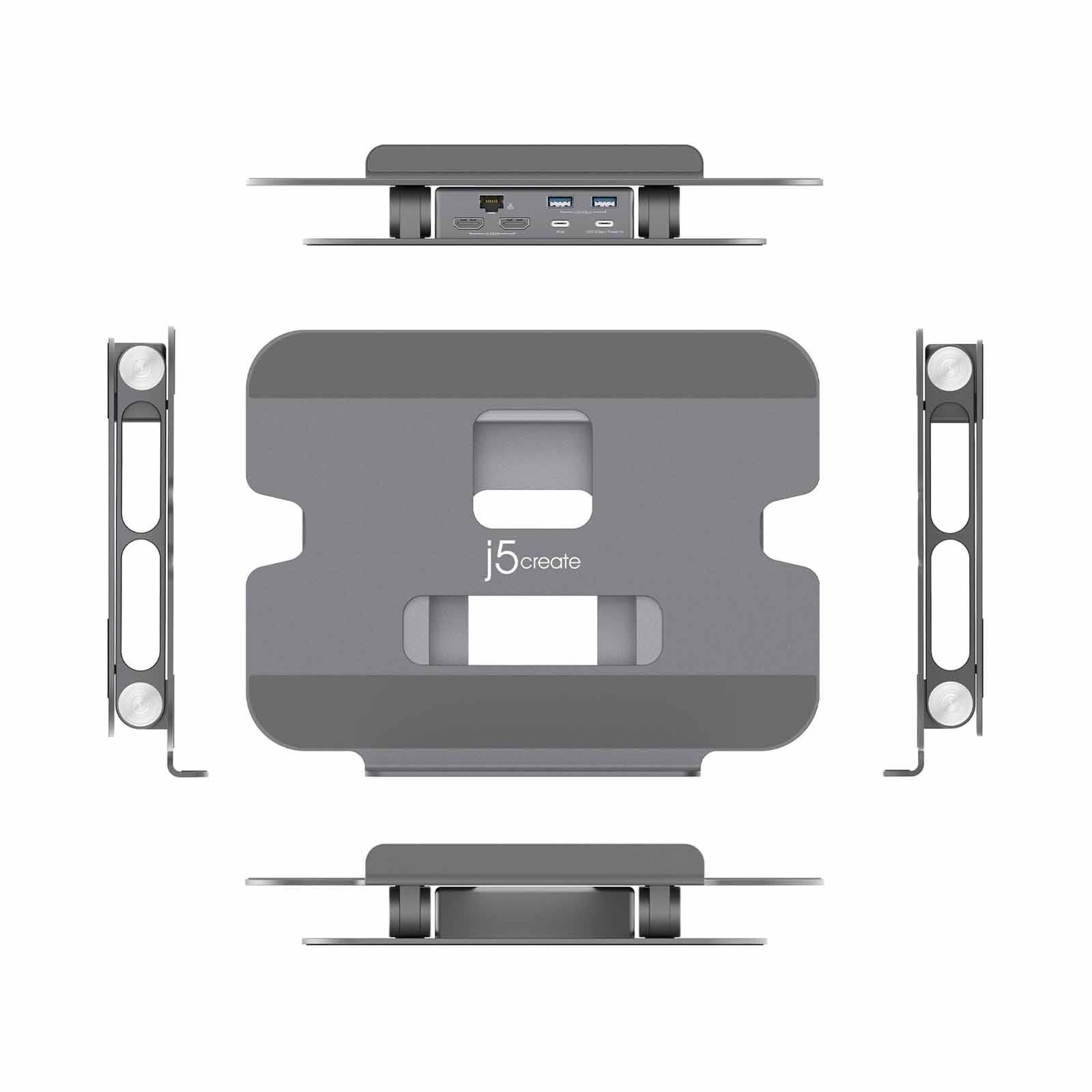 J5CREATE Multi-angle Dual Hdmi Docking Stand JTS427-image 3