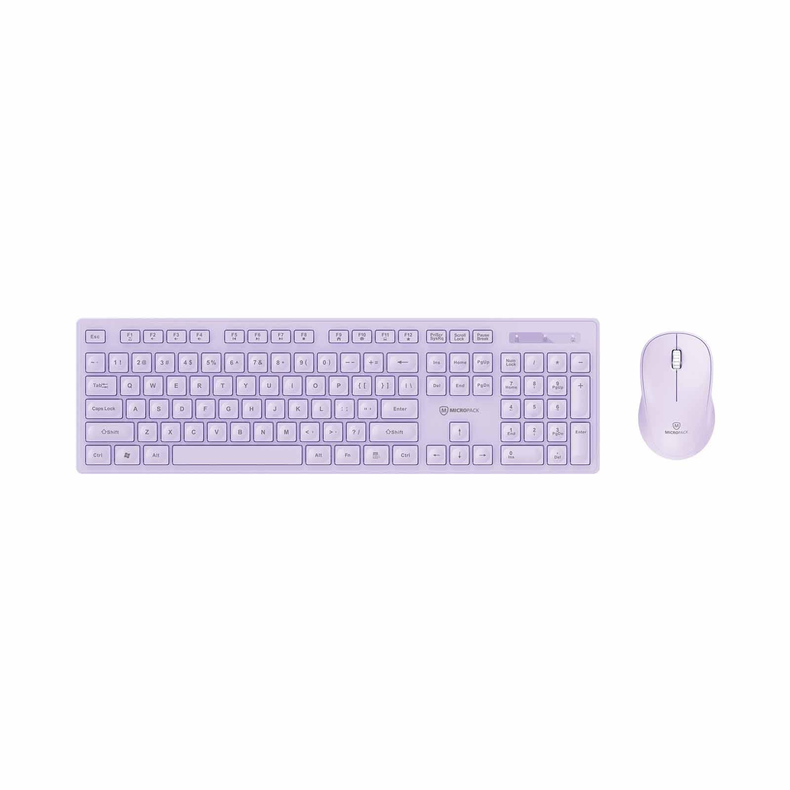 MICROPACK Ifree Lite 2 Wireless Combo - Purple KM-237W-EN-PL