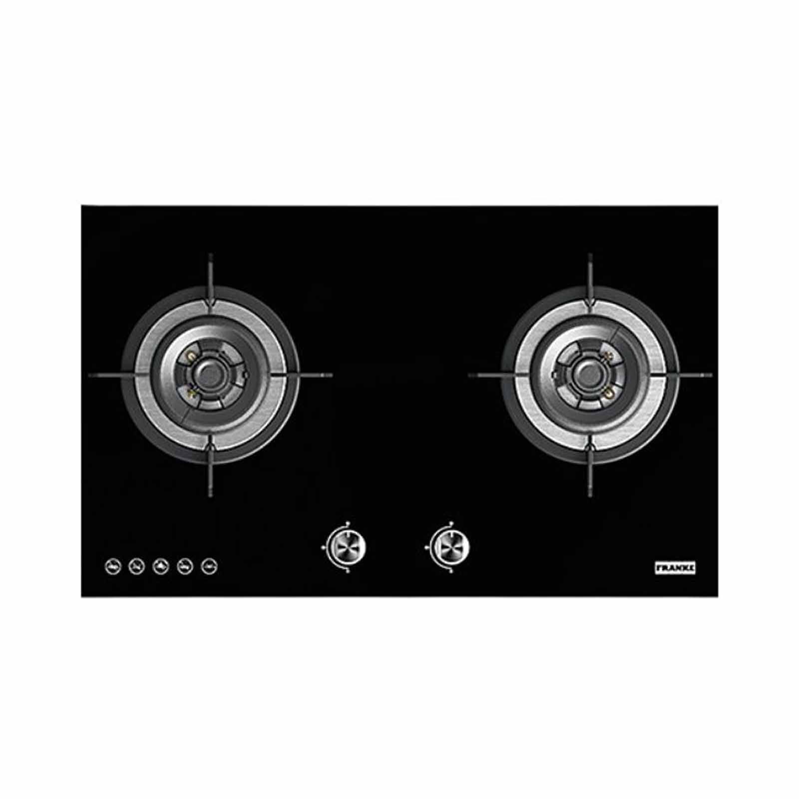 FRANKE Double Burner Gas Hob (onyx Glass Black) (tg / Lpg) - Exclude Installation FHG8216-image 1