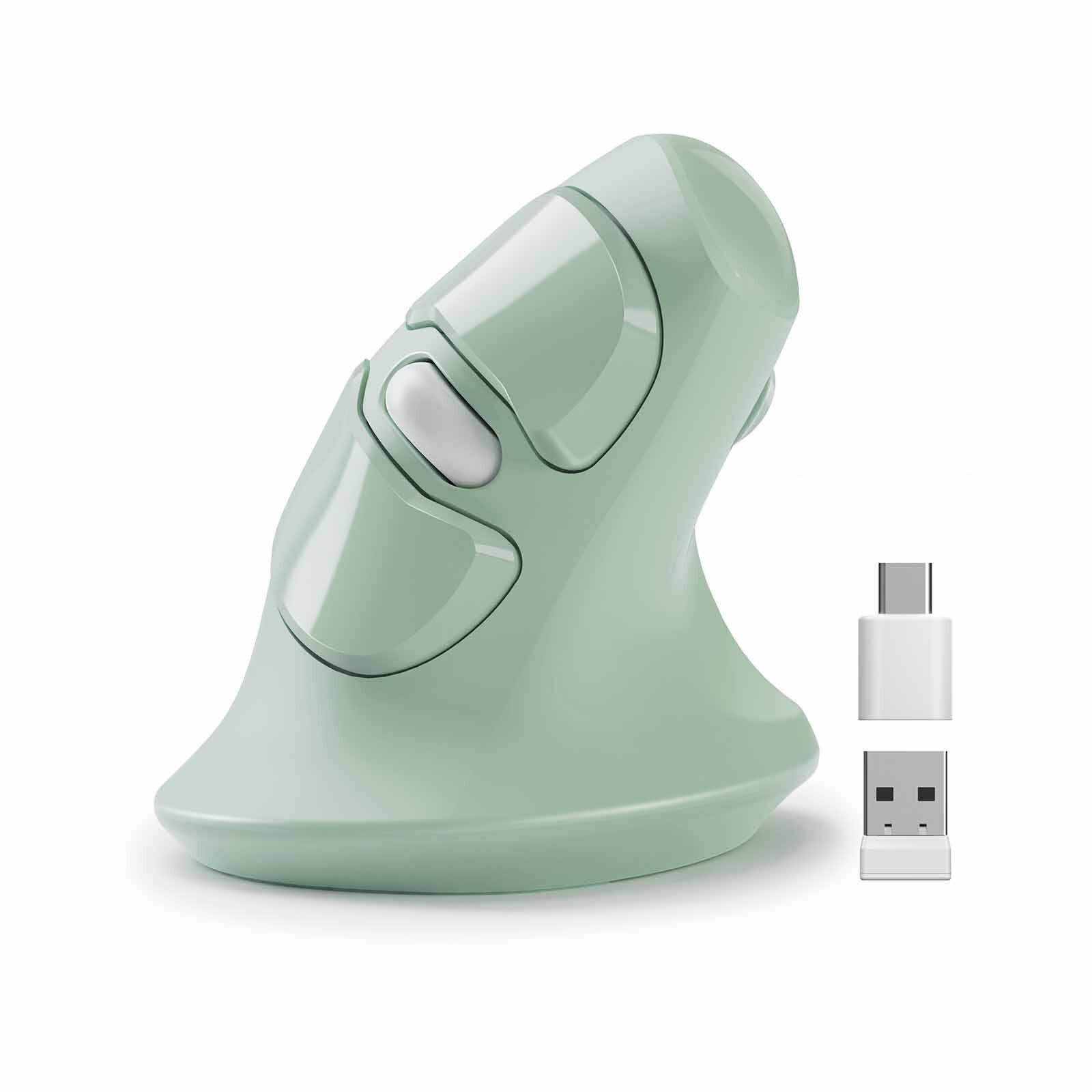 MICROPACK Ergo Life Rf 2.4g Wireless Ergo Mouse - Green MP-V03W-GN-image 1