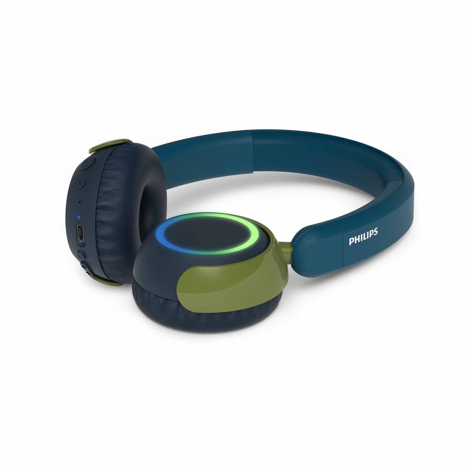 PHILIPS Kids Wireless On-ear Headphones Crystal Teal TAK4200CT/00-image 3