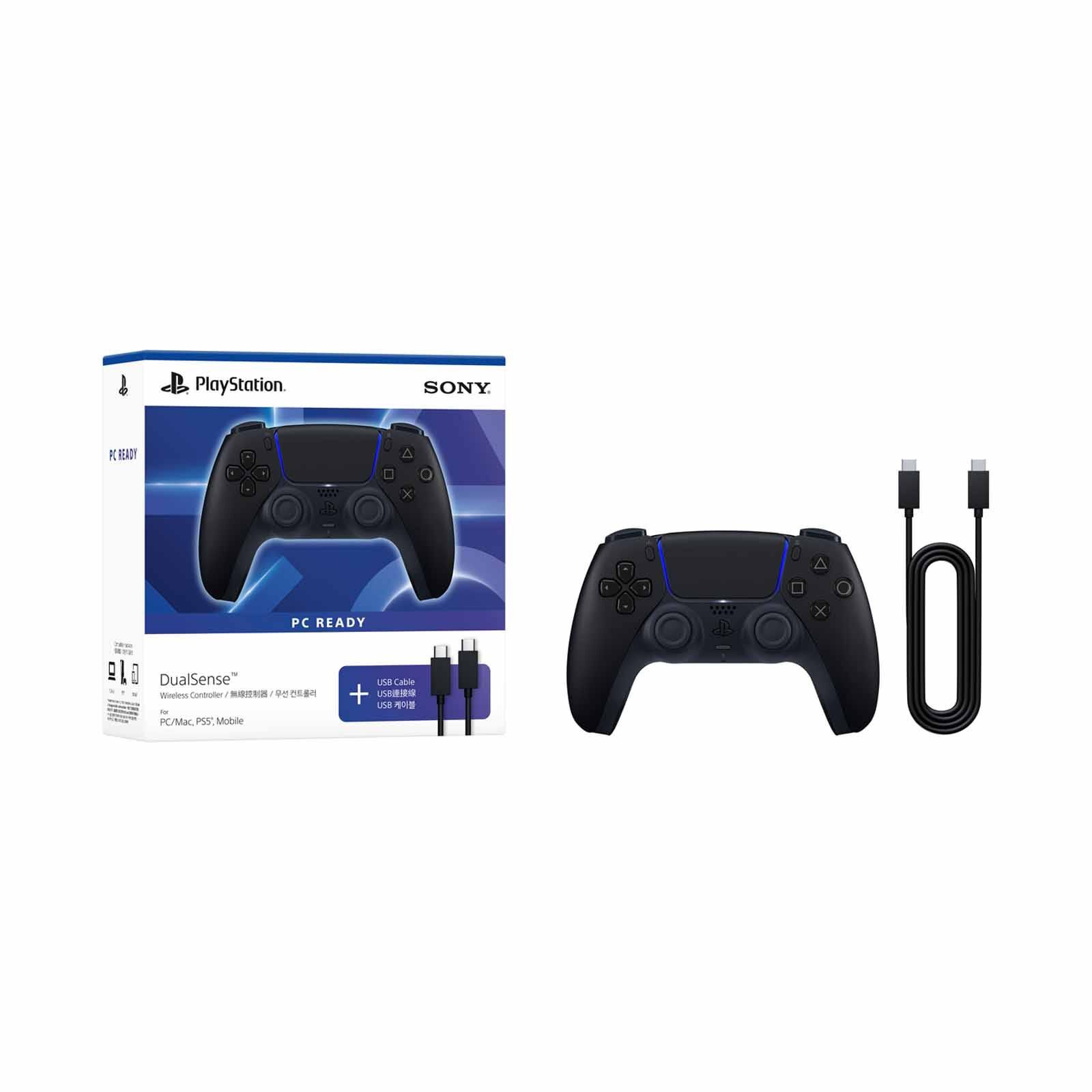 SONY Dualsense Wireless Controller &ndash; Midnight Black + Usb Cable For Pc ASIA-00500