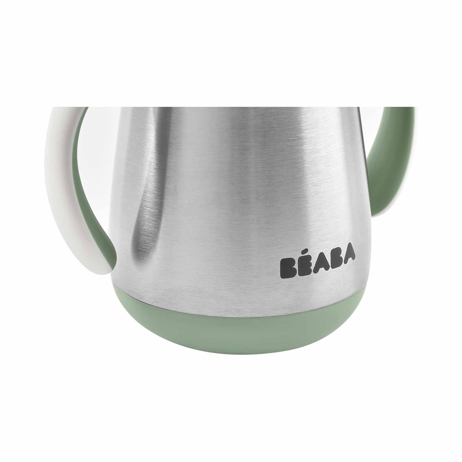 BEABA Straw Cup 250ml - Sage Green (online) STAINLESS STEEL-image 4