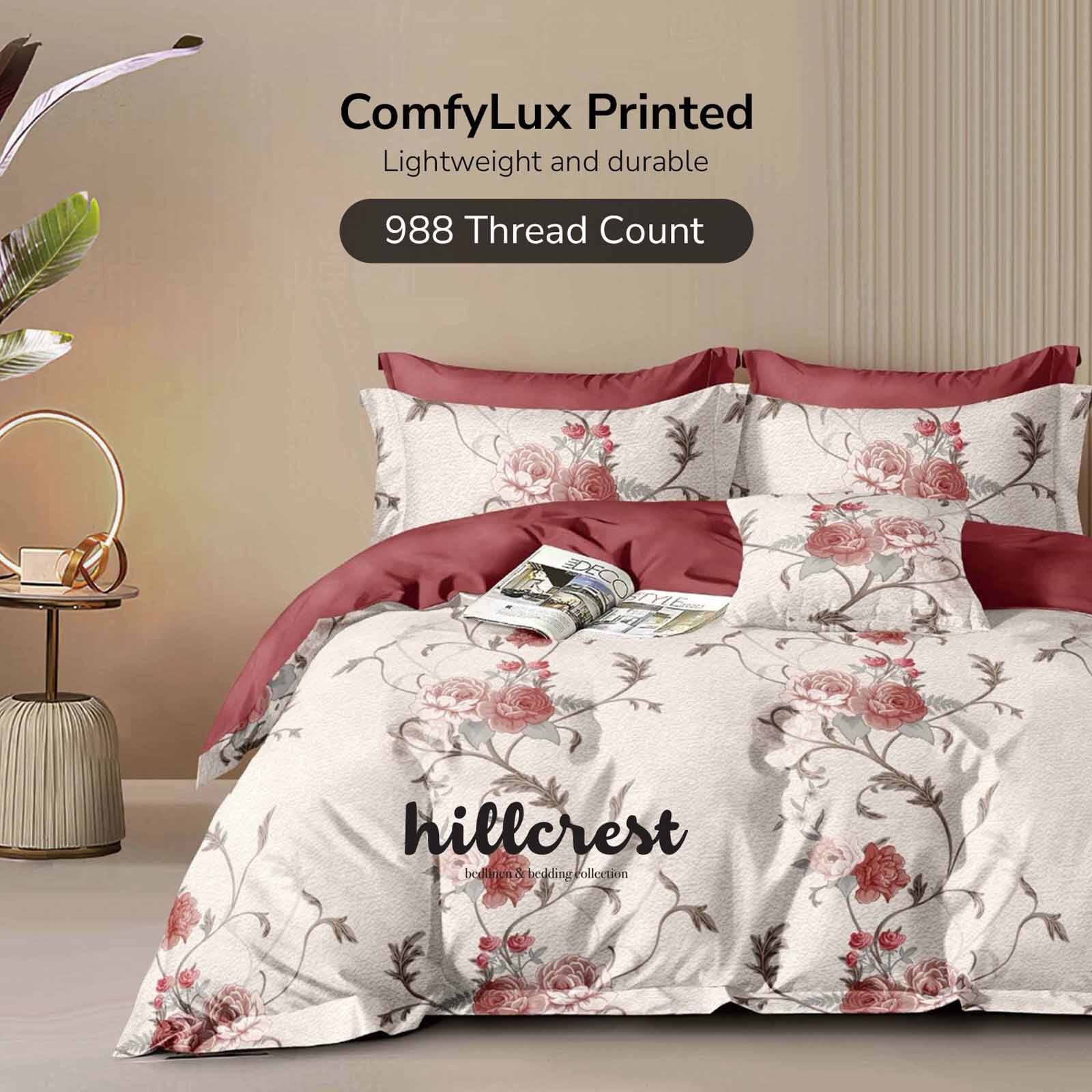 HILLCREST Hillcrest I Comfylux Printed 988tc I Peony Queen Fitted Sheet ( Oe ) 7469 - A I Q I FS I PEONY-image 1