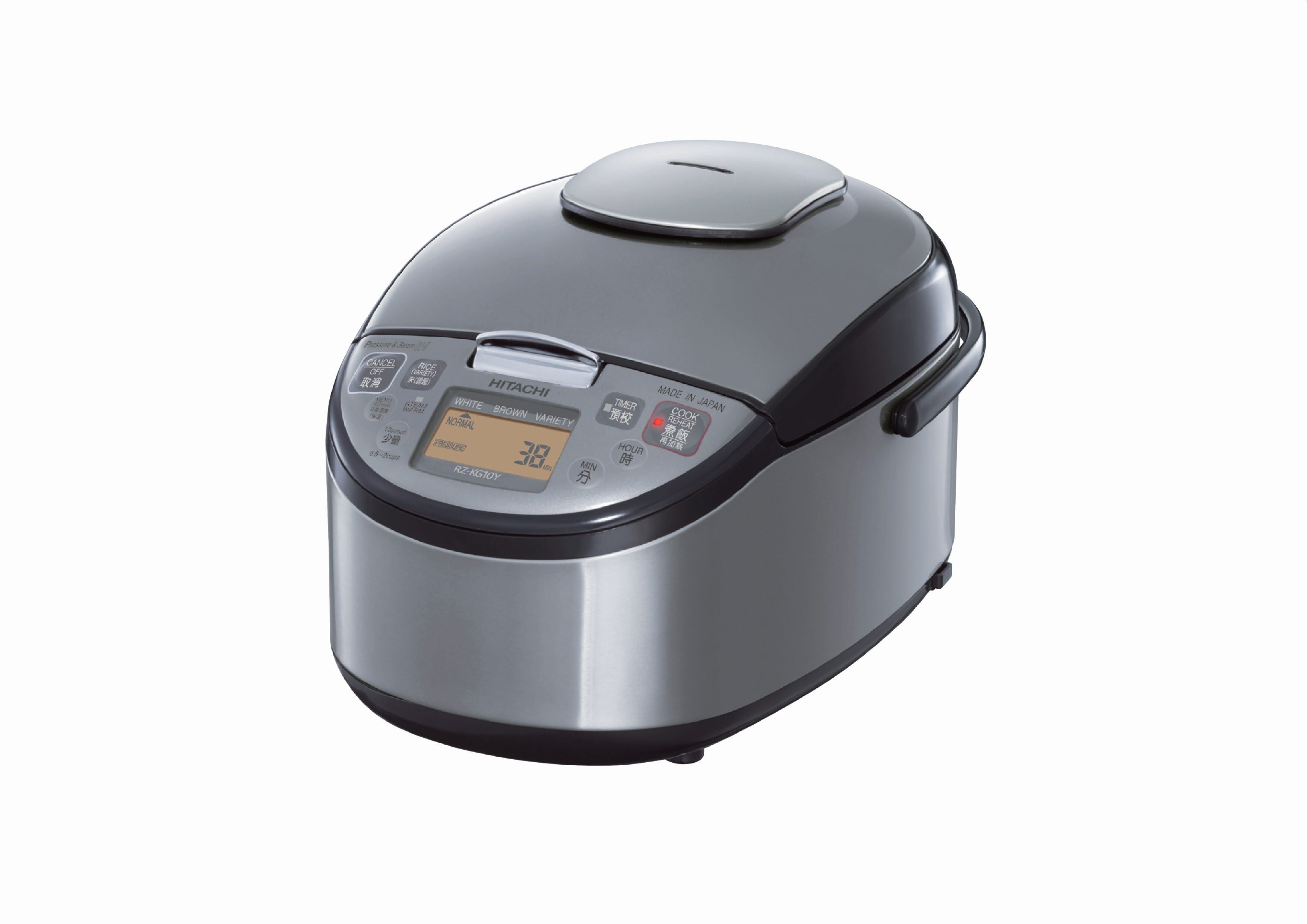 HITACHI Pressure And Steam Ih Rice Cooker (1.8l) - Platinum Silver RZKG18YS-image null