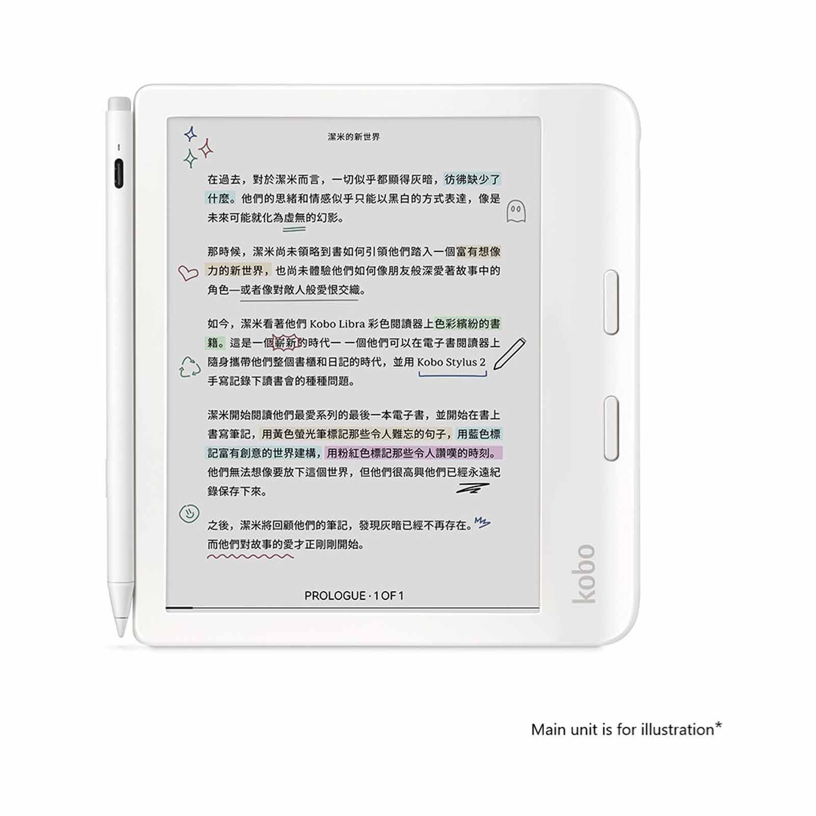RAKUTEN KO Kobo Stylus 2 White N605-AC-WH-S-PN-image 3