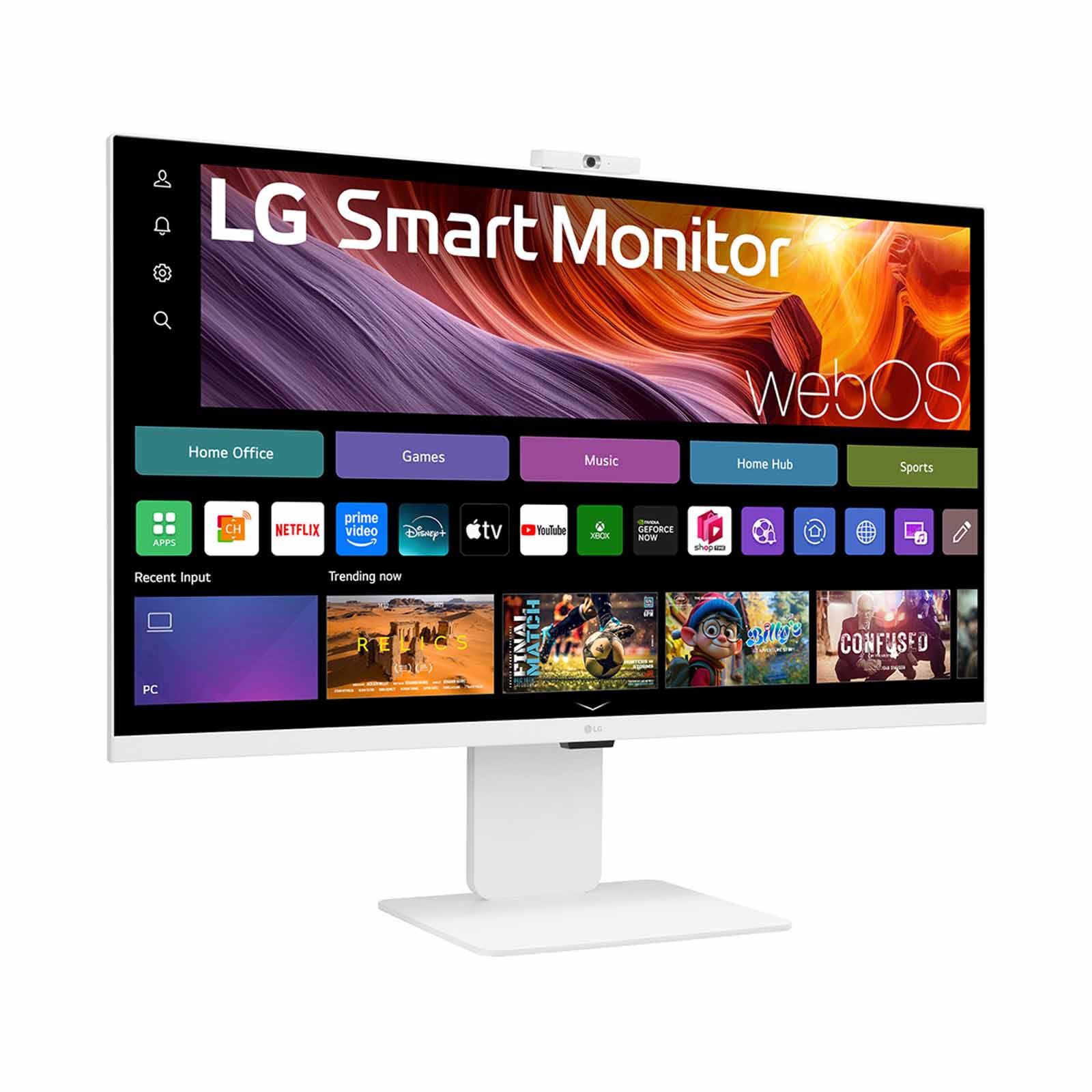 LG 31.5in 4k Uhd Ips Smart Monitor With Webos & Webcam 32U850SA-W-image 7