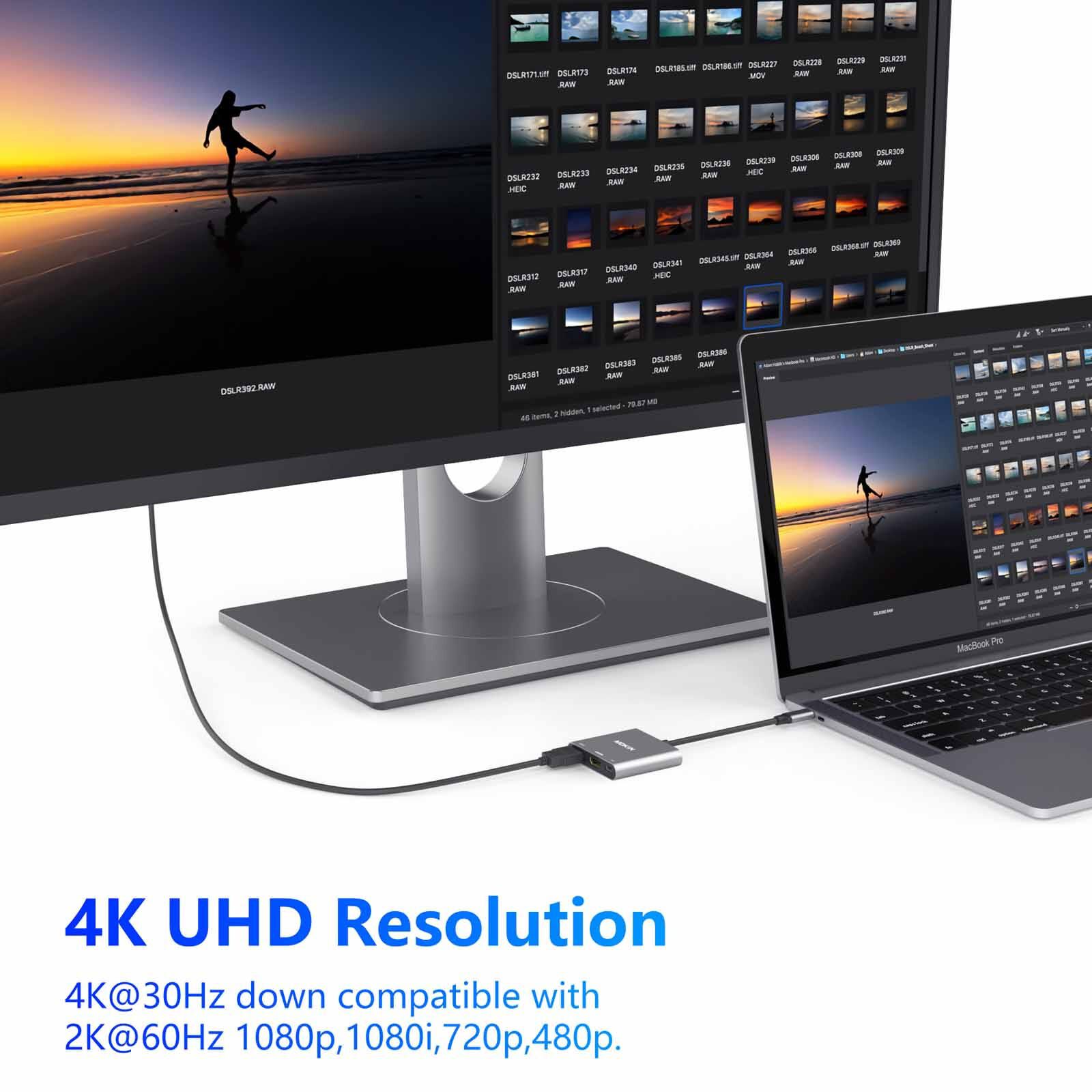 MOKIN 3 In 1 Multiport Usb-c To Hdmi+usb3.0+pd Charging Hub MK-MOUC1901-image 6