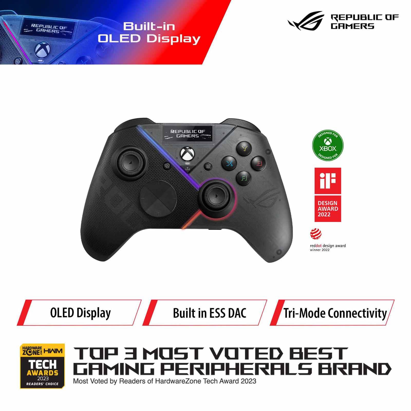 ASUS Rog Raikiri Pro Controller Gd300x ROG RAIKIRI PRO GAMING CONTROLLER BLACK-image 1