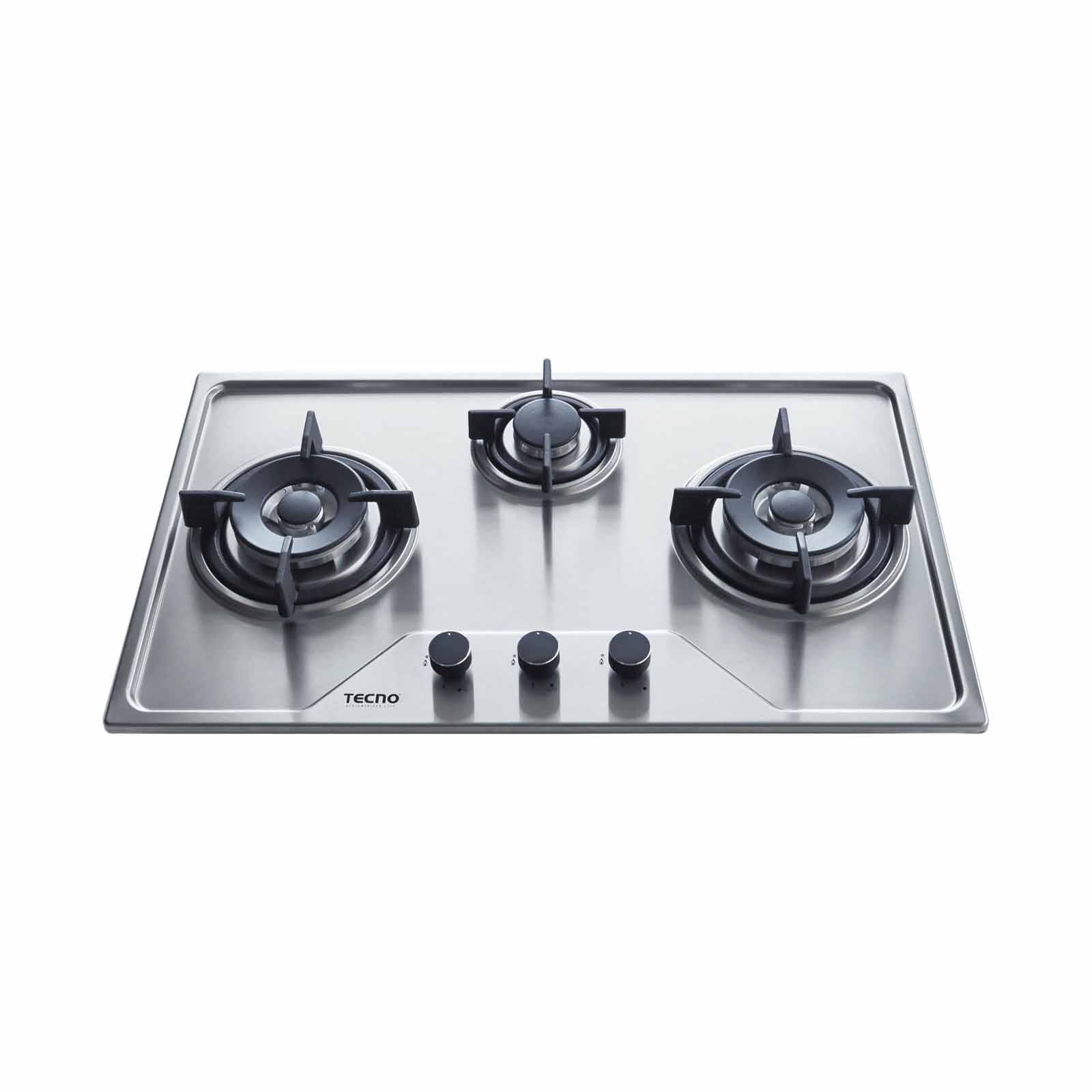 TECNO 76cm 3 Burners Stainless Steel Hob (exclude Installation) TS 7633TRSV-image 1