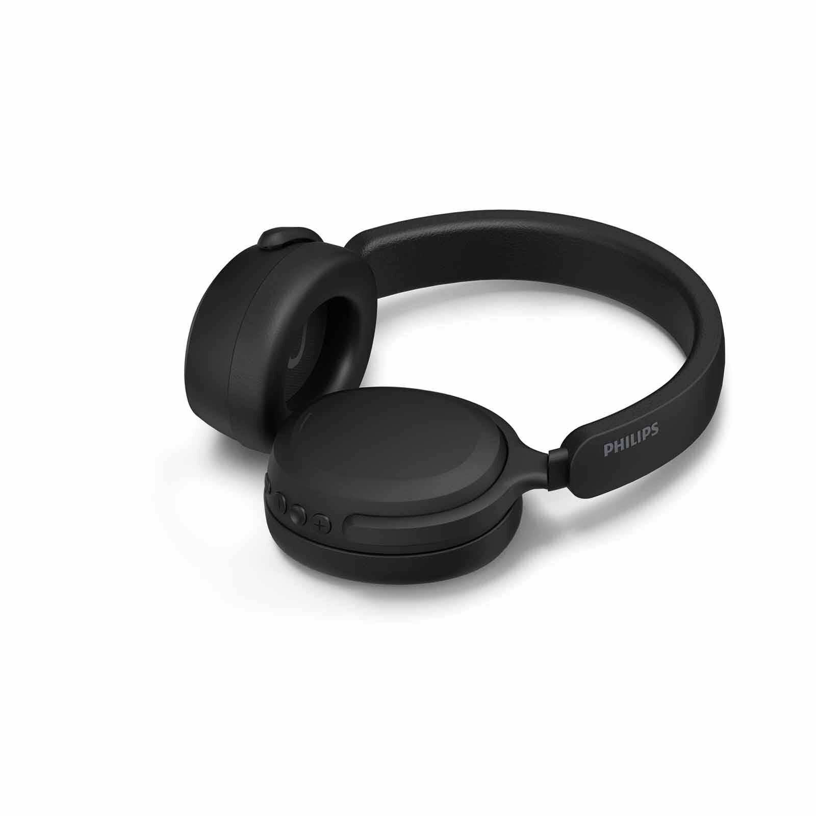 PHILIPS Over Ear Wireless Headphone Flat Fold, 40mm Driver, 55h, Bt, Light Weight (black) TAH2300BK/97-image 2