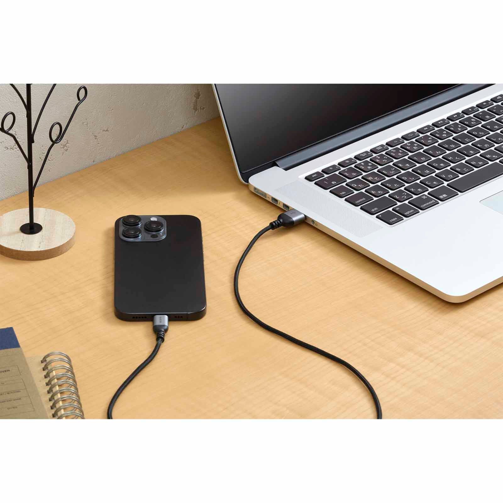ELECOM Usb C- Usb A 0.5m MPA-ACASAN05BK-image 3