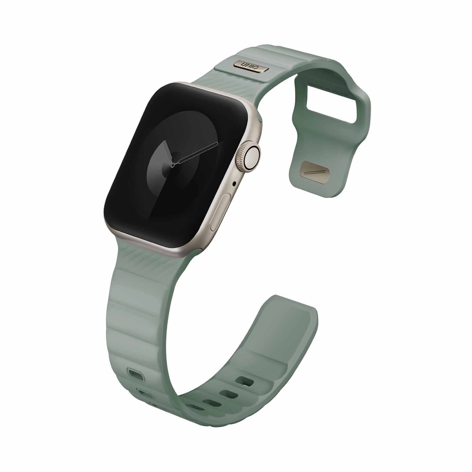 UNIQ Stride Fkm Rubber Apple Watch Strap 41/40/38mm - Iceplant Green (iceplant Green) UNIQ-41MM-STRIIGRN-image 1