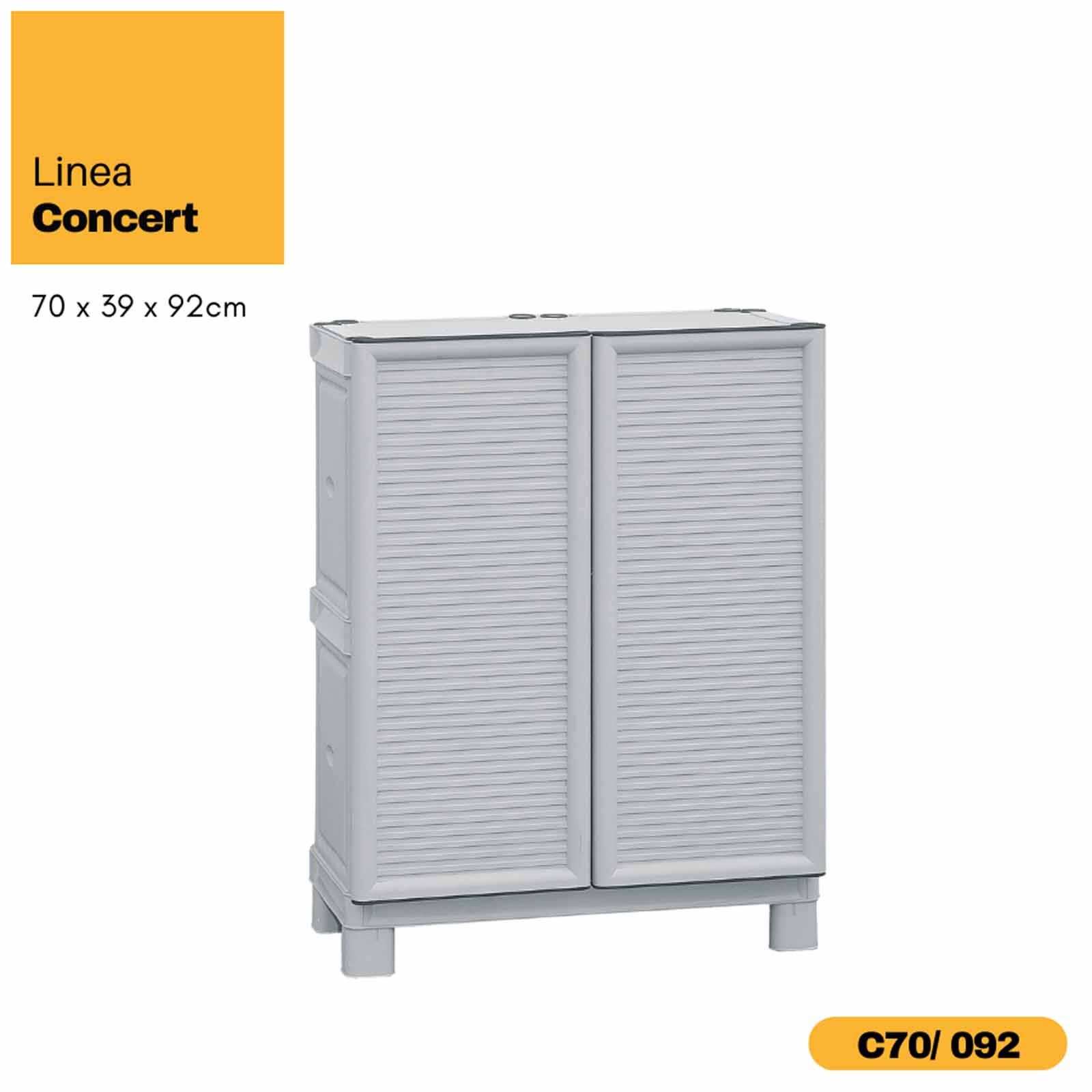 ARTPLAST Linea Concert Wide Base Cabinet 70x39x92cm CONCERT-image 4