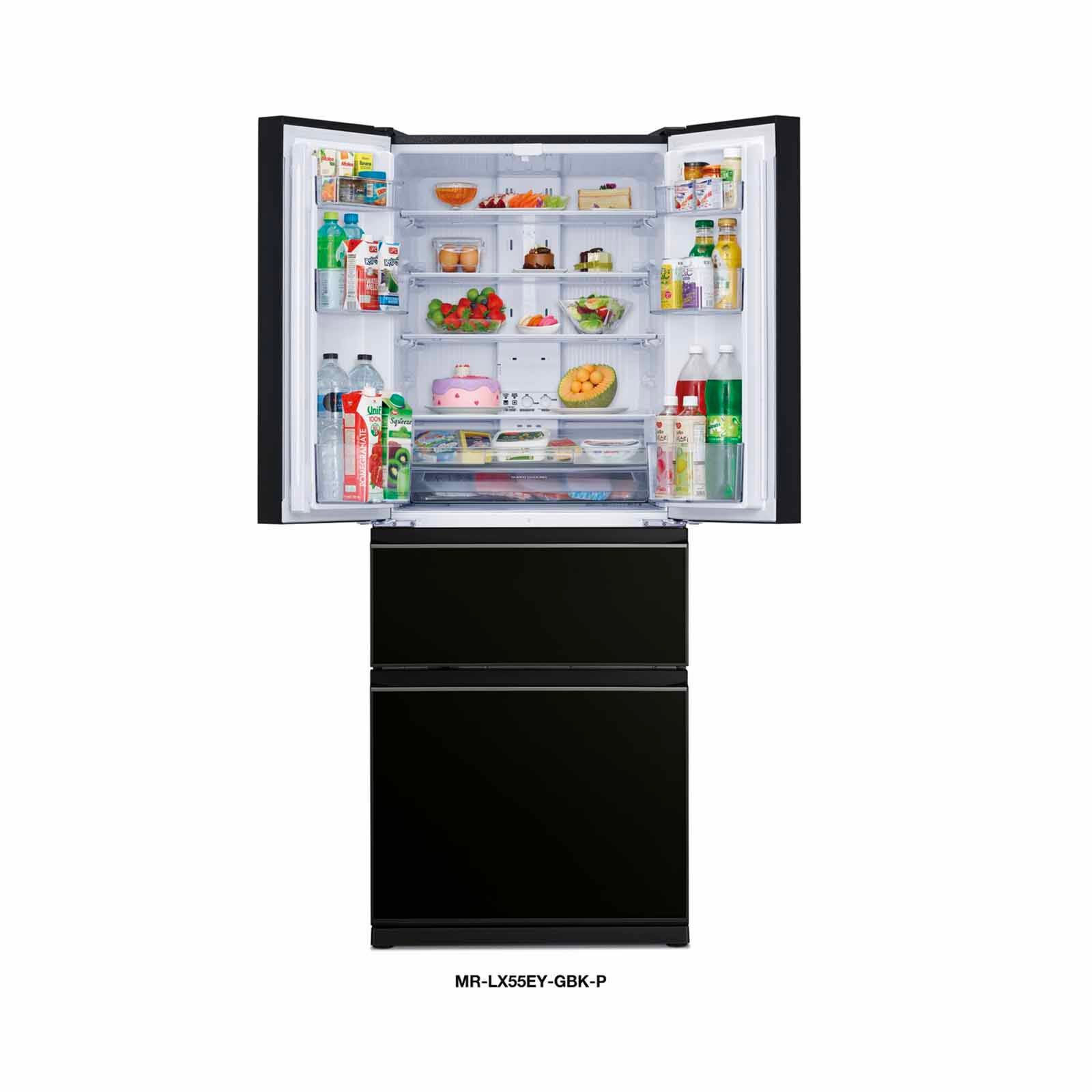 MITSUBISHI 4 Door Bottom Mounted Fridge (442l) - Black MR-LX55EY-GBK-P-image 3