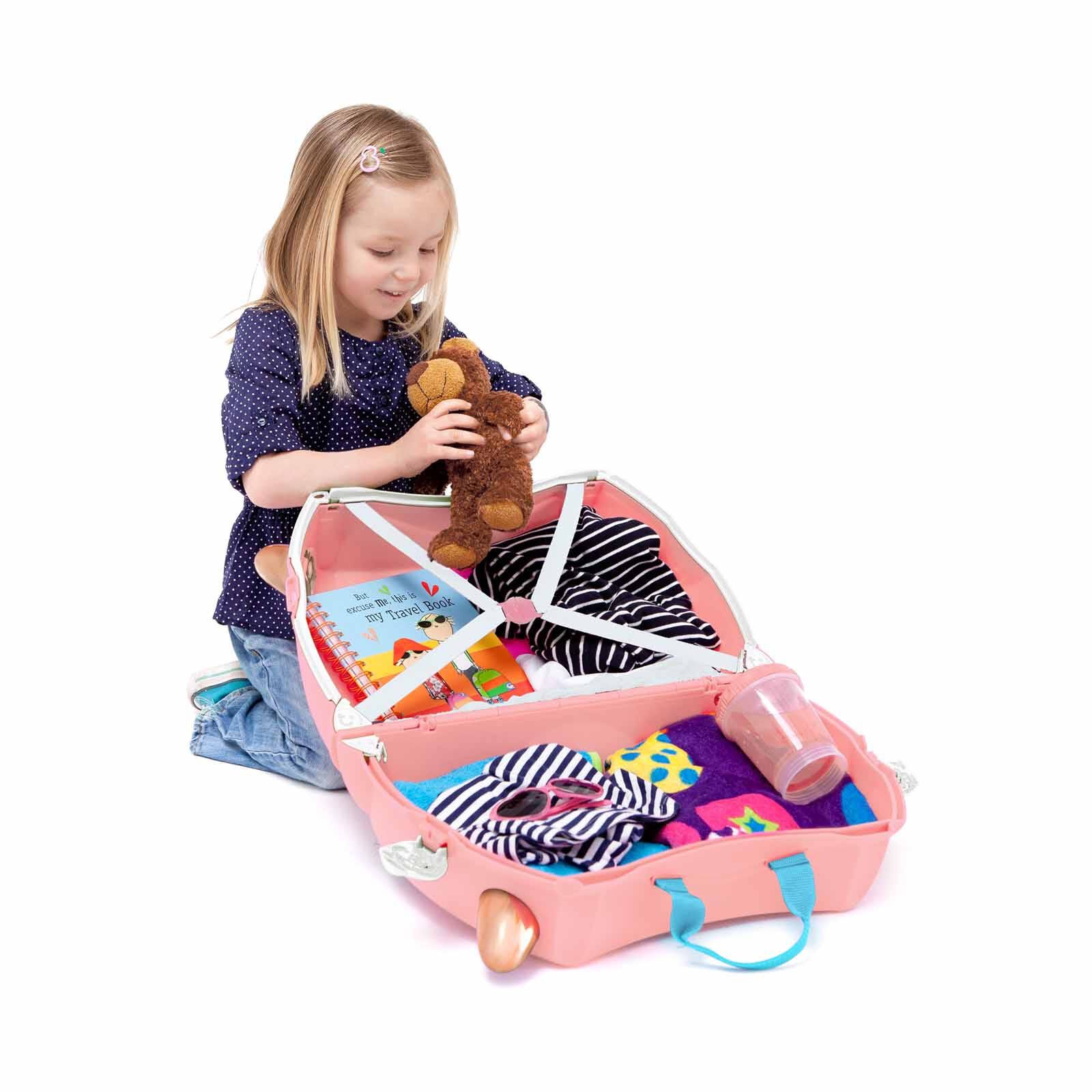 TRUNKI Ride On Luggage - Flossi Flamingo TR0353-GB01-image 4