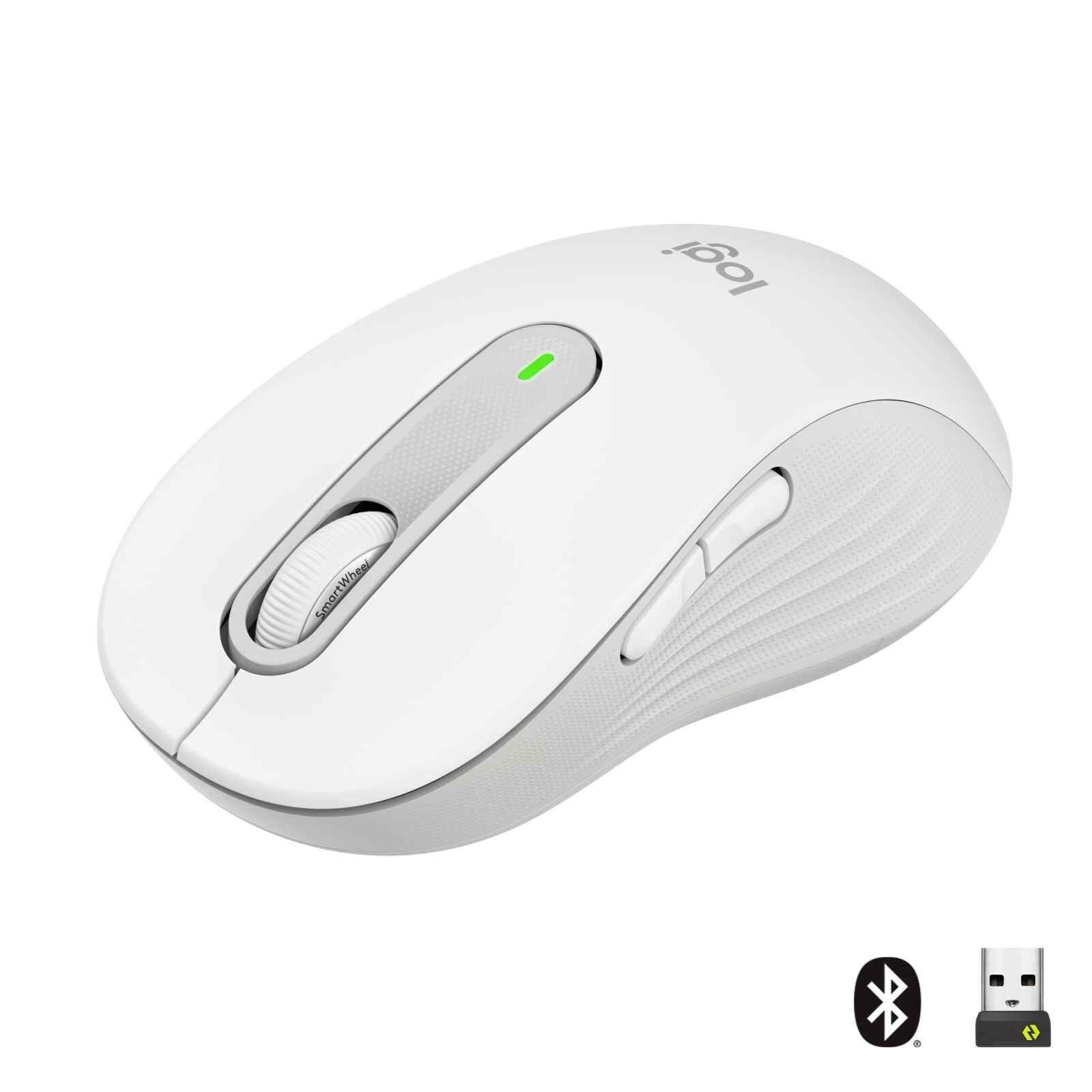 LOGITECH Logi Signature M650 L Wireless Mouse-off White 1y 910-006249-image 1