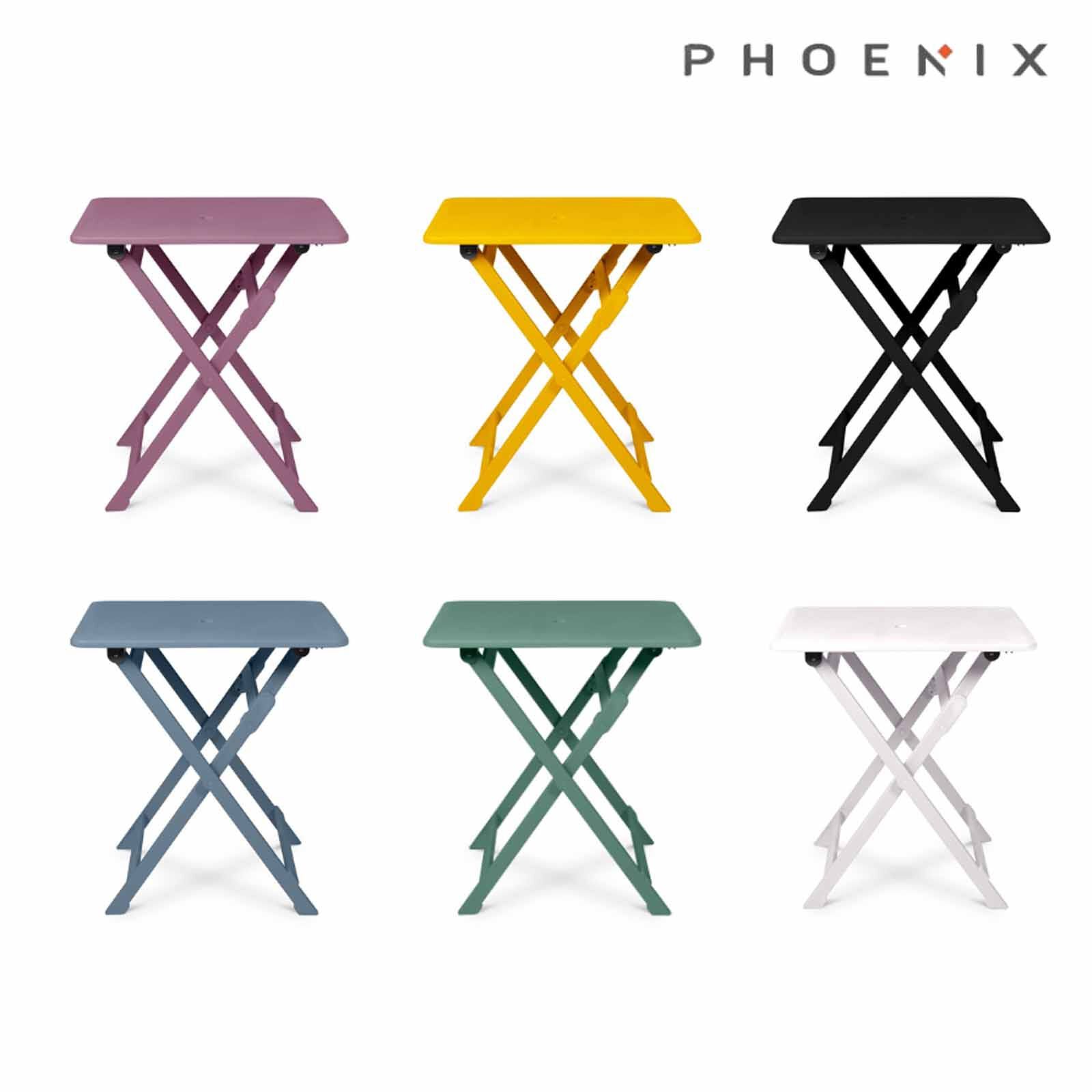 PHOENIX Flip Foldable Square Table Miami Blue70 X 70 X 75.9 Cm FLIP-image 3