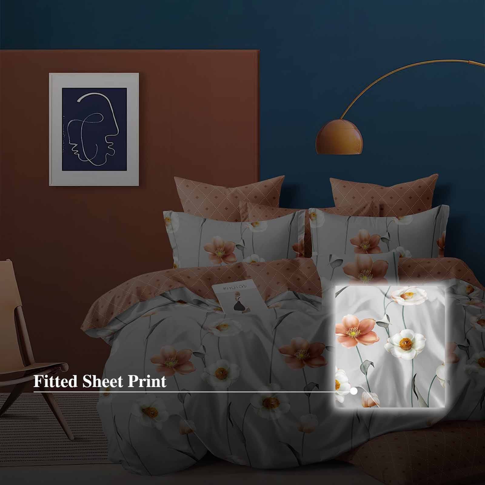HILLCREST Hillcrest I 988tc Comfylux I Printed I Single Fitted Sheet Set I Floralbreeze ( Oe ) 6830 I S I FS I FLORALBREEZE-image 2