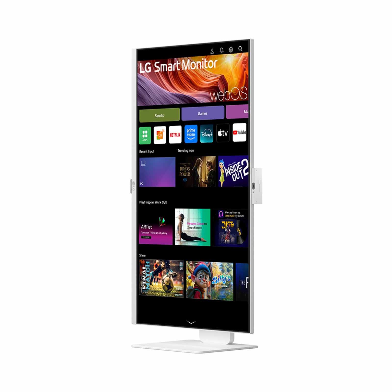 LG 31.5in 4k Uhd Ips Smart Monitor With Webos & Webcam 32U850SA-W-image 4