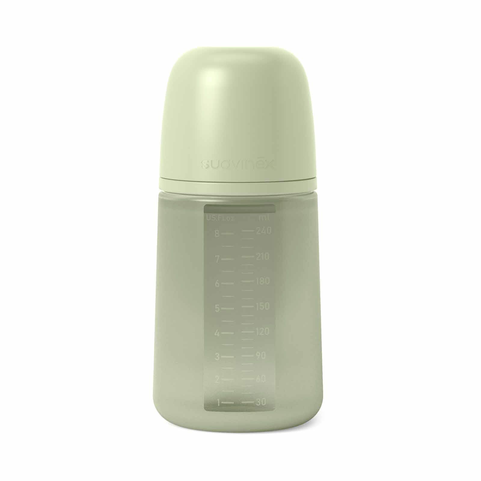 SUAVINEX Bottle - Green (online) 240ML ALL SILICONE-image 1