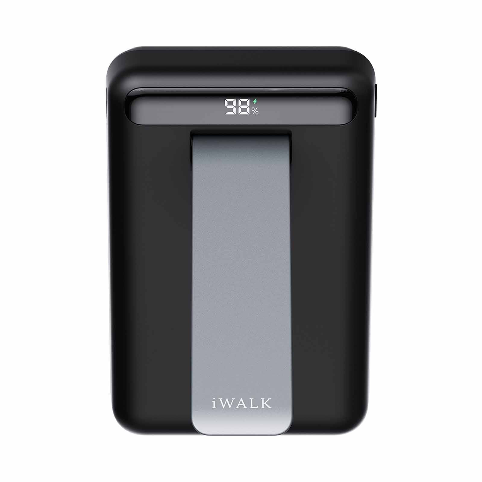 IWALK Powerstand 10000mah Qi2 Magnetic Wireless Fast Charger With Multi-angle Adjustable Stand Black MXB014-001A-image 11