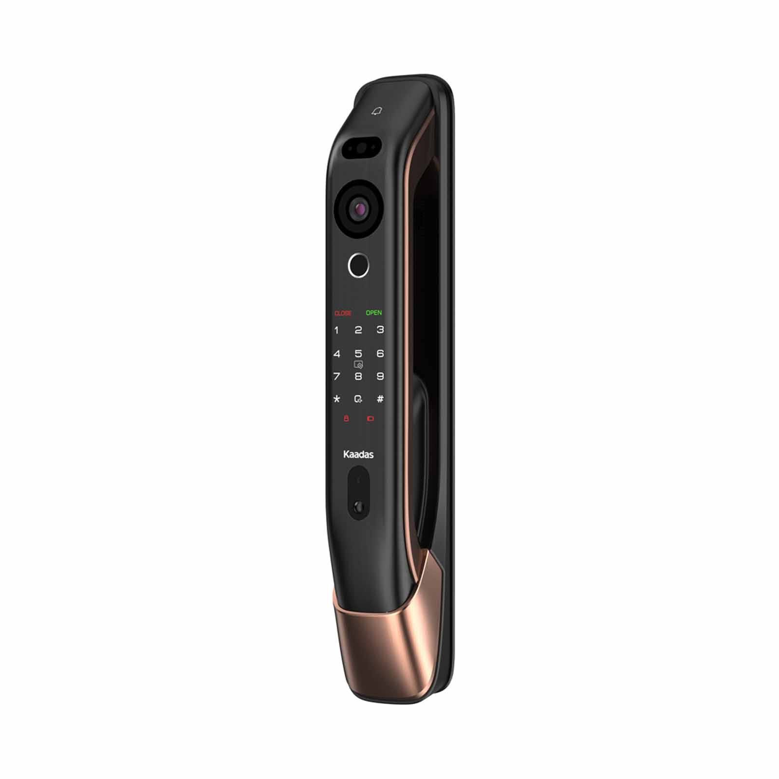 KAADAS Wifi Mortise Door Lock With 3d Face Recognition, Built-in Doorbell & Viewer K20 PRO MAX COPPER-image 3