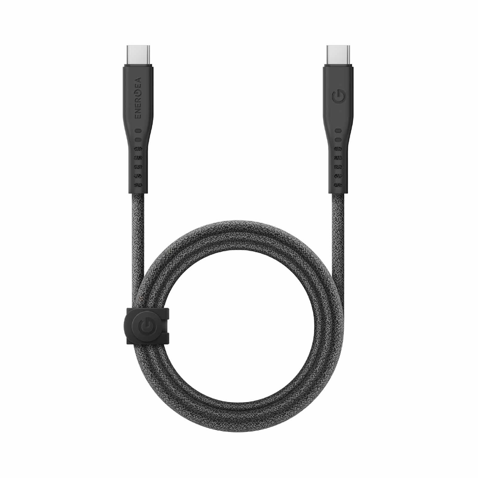 ENERGEA Flow C-c Cable 480mbps, 240w With Mct 1.5m -black CBL-FLCC-BLK150M-image 1