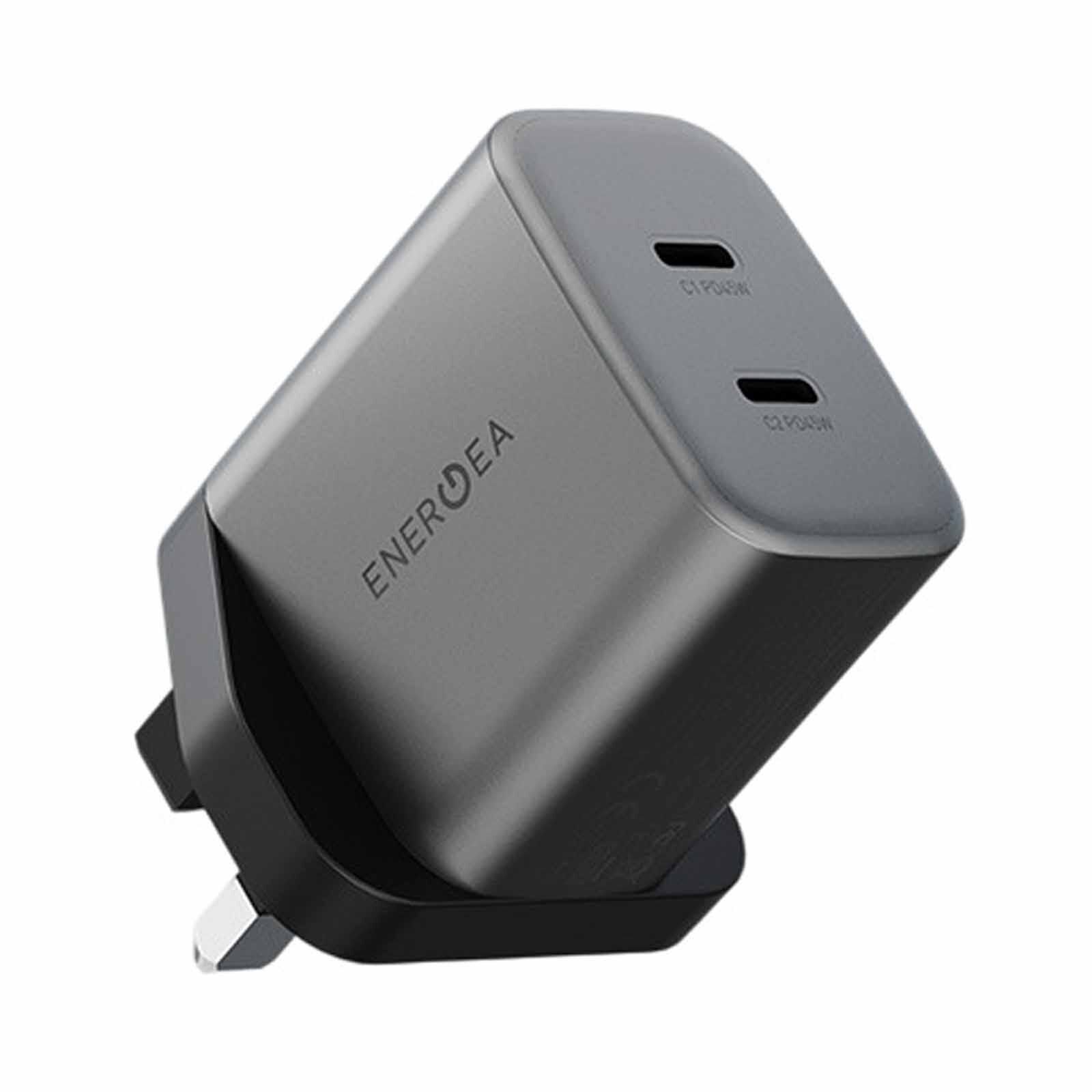 ENERGEA Ampcharge Gan45, 2c Pd/pps/qc3.0 Wall Charger,45w (uk) - Gunmetal CHR-AC2C-GAN45UK-image 4