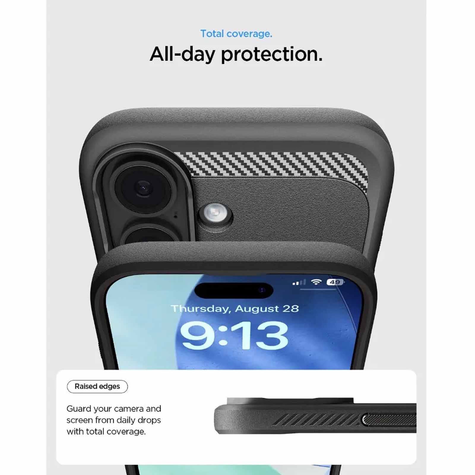 SPIGEN Iphone 17 Rugged Armor Magfit Matte Black ACS10367-image 3