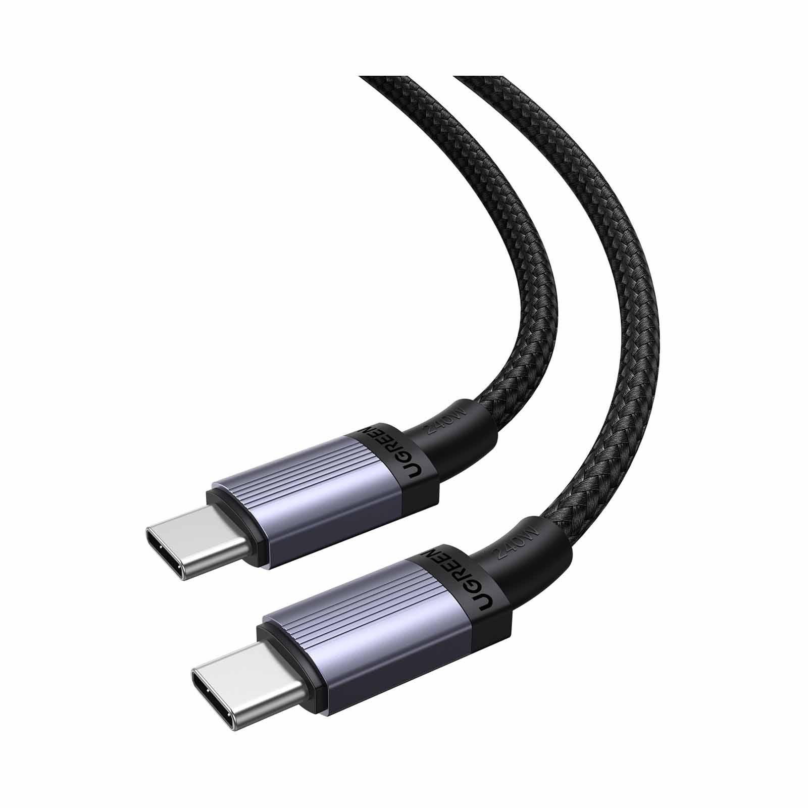 UGREEN 240w Usb-c To Usb-c Pd Fast Charging Cable. 0.5m (aluminium Connector) 65906-image 4