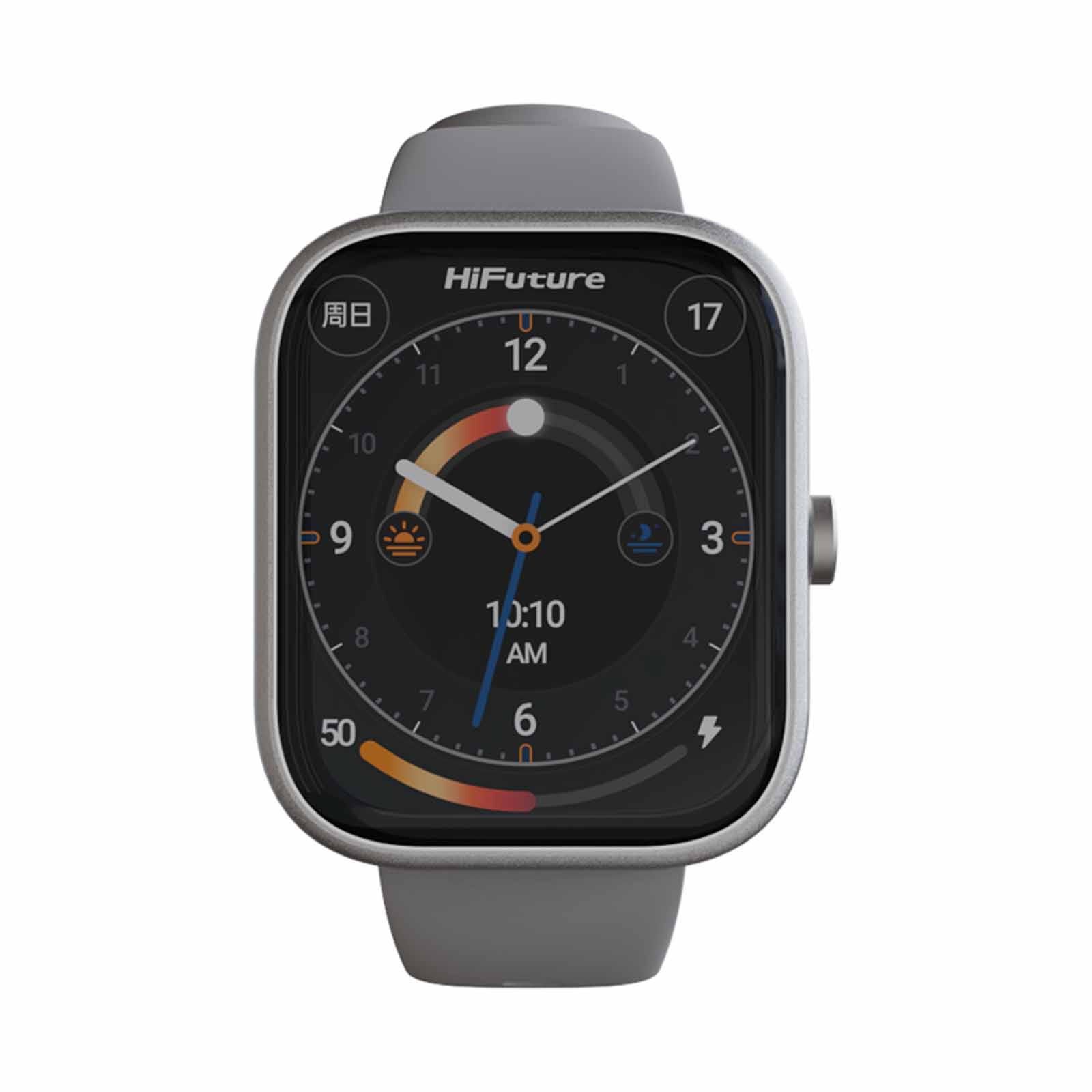HIFUTURE Lume - Silver Green Smartwatch With Heart Rate Function HSSW13SG-image 1
