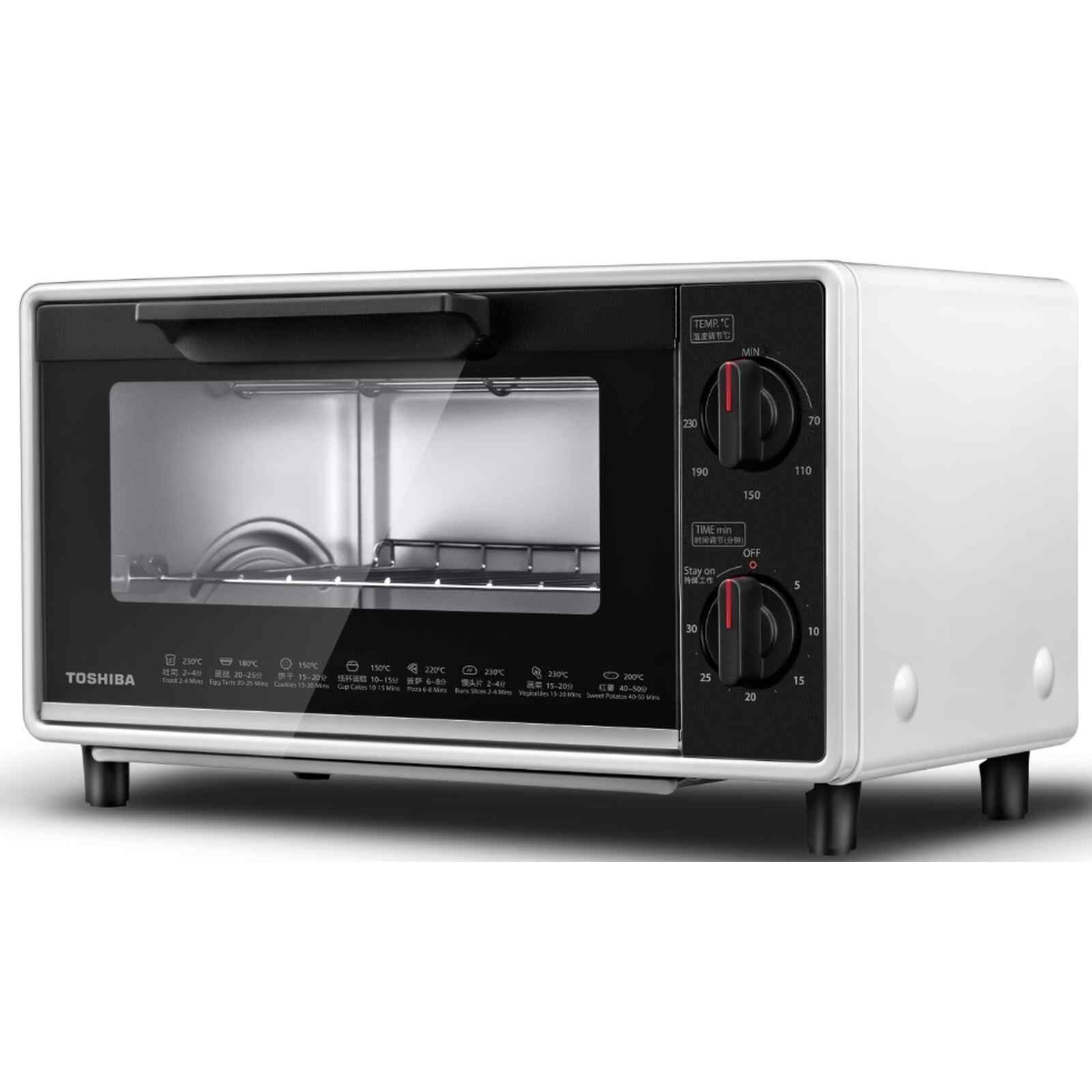 TOSHIBA Oven Toasters (10l) - White TM-MM10DZF(WH)