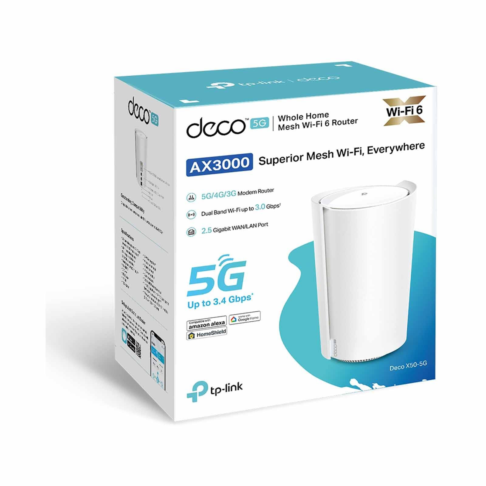 TP LINK 5g Ax3000 Whole Home Mesh Wifi 6 Gateway DECO X50-5G(1-PACK)-image 10
