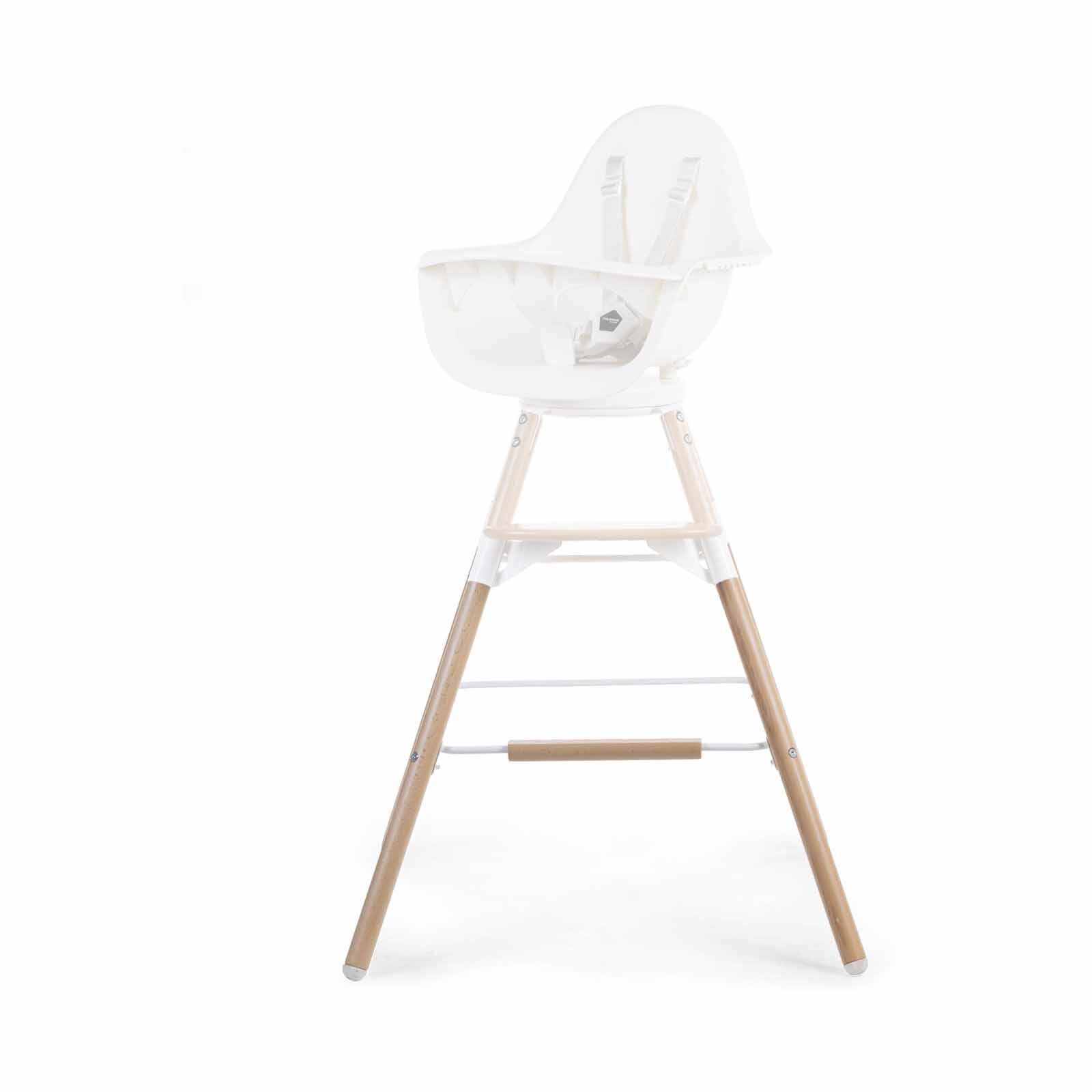 CHILDHOME Extra Long Legs + Footrest - Natural White (online) EVOLU HIGH CHAIR-image 2