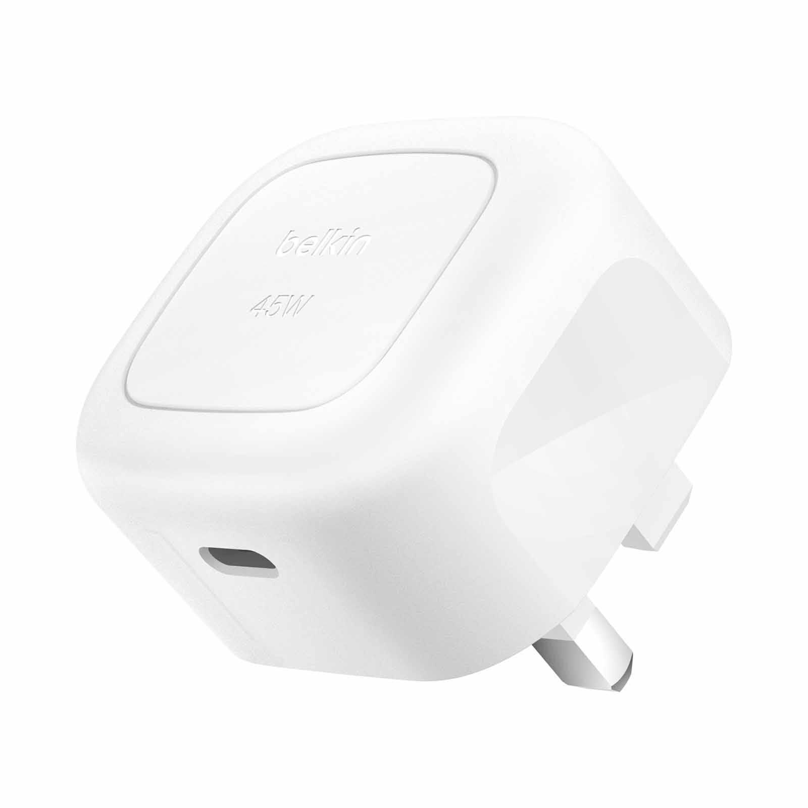BELKIN 45w Usb Pd Wall Charger With Pps, White WCA013MYWH-image 1