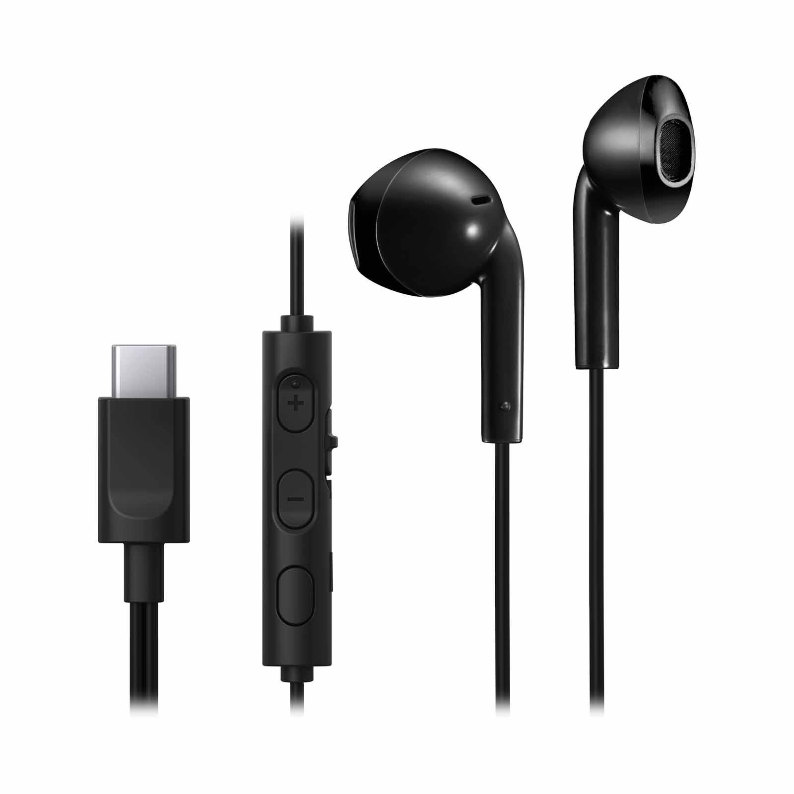 JVC Wired Usb Type-c Earphones With Mic- Black HA-FR17UC-B