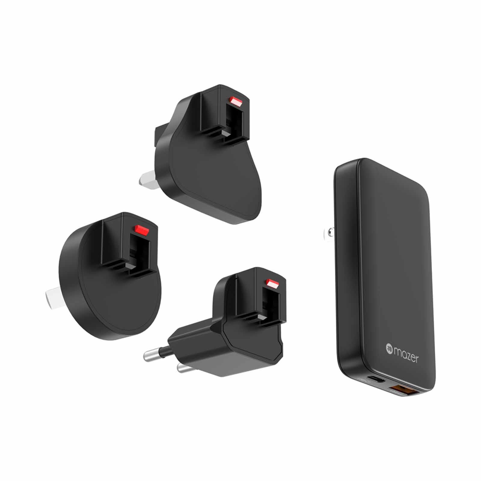 MAZER Prestigegan Pd65w 1c1a With Travel Plugs - Black M-G65SLIM-BK
