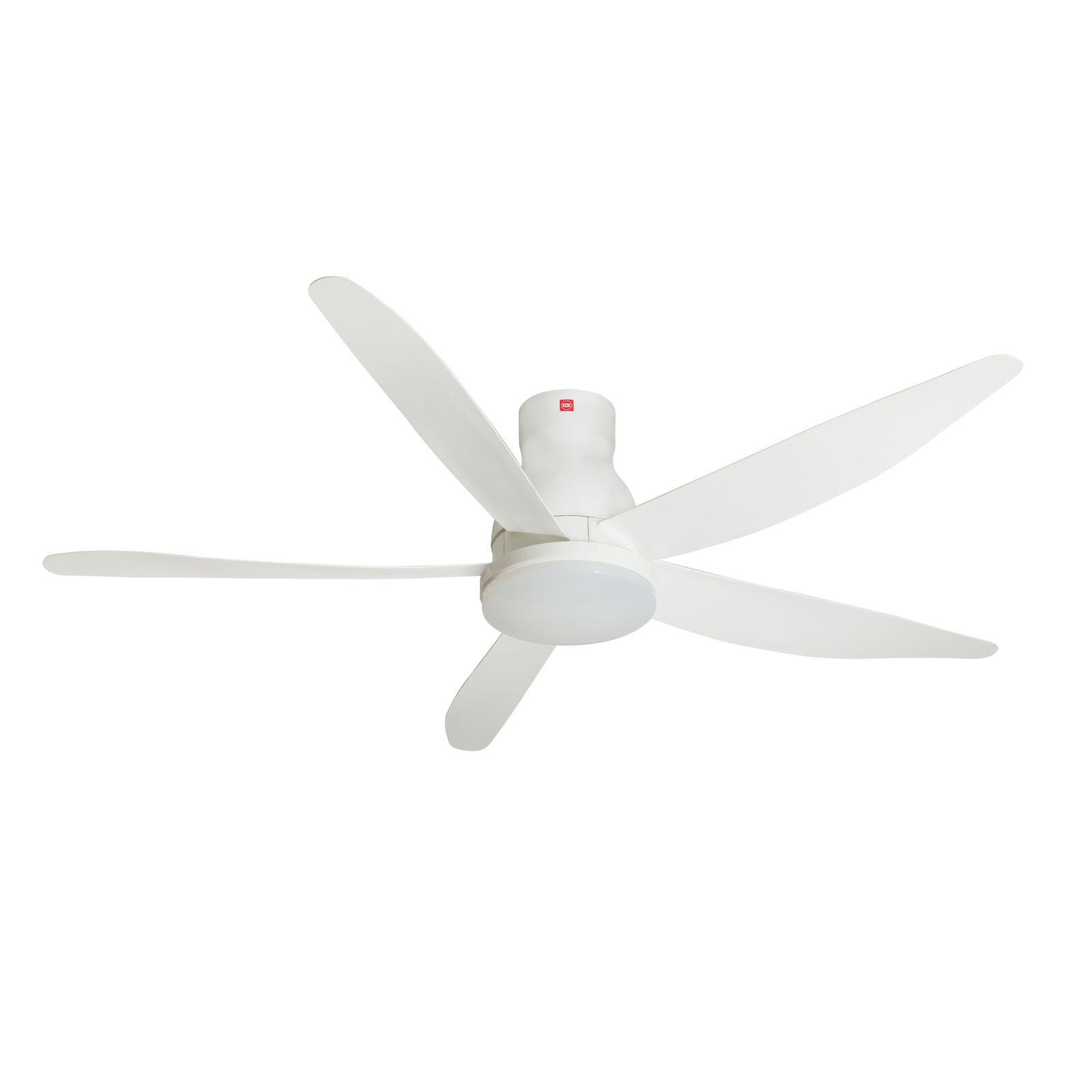 KDK 60 In Dc Ceiling Fan With Led Light (white) U60FWS(WH) SHORT ROD