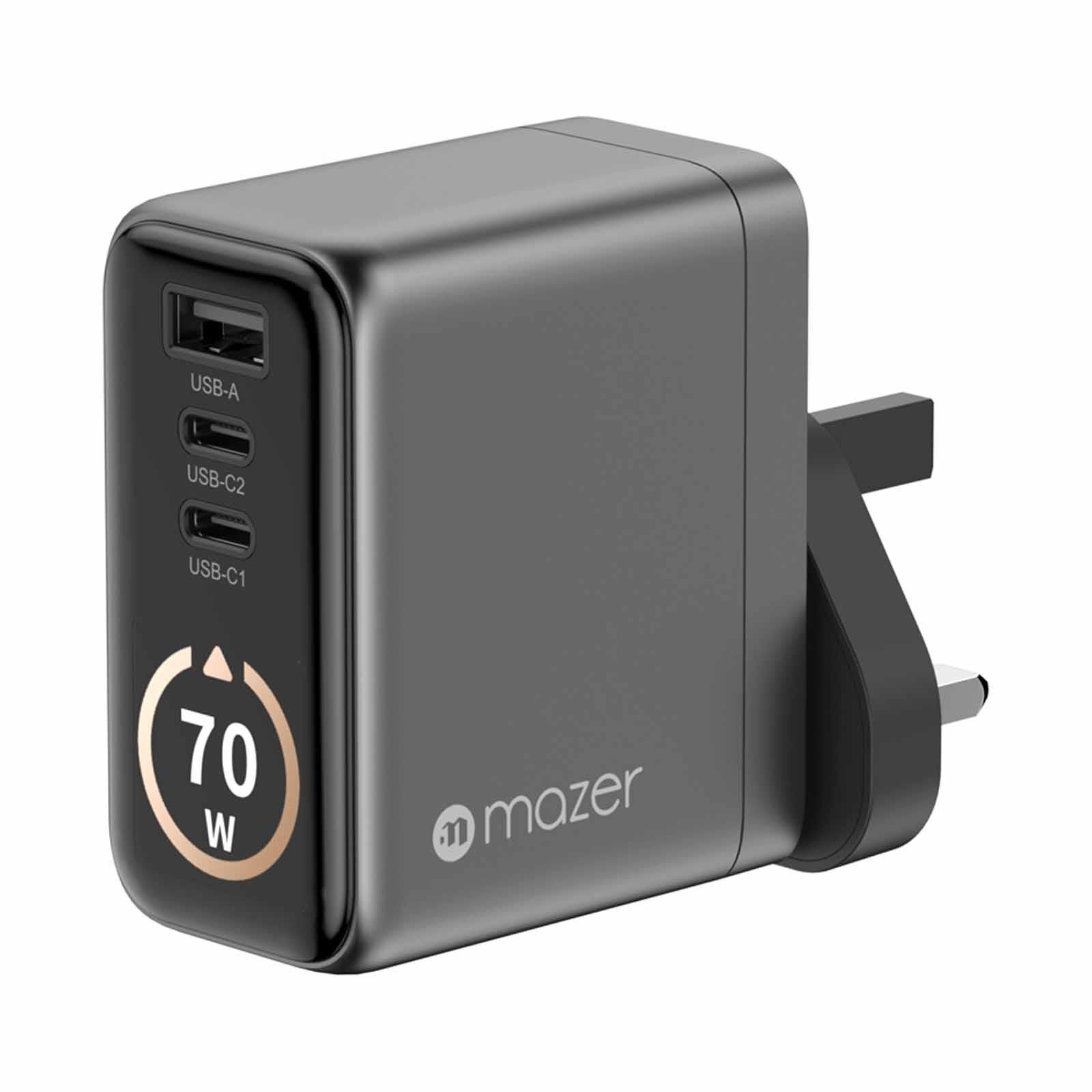 MAZER Aiprestige Gan Pd70w 2c1a With Travel Plugs-blackgrey M-AI-G70W-V7-BG-image 8