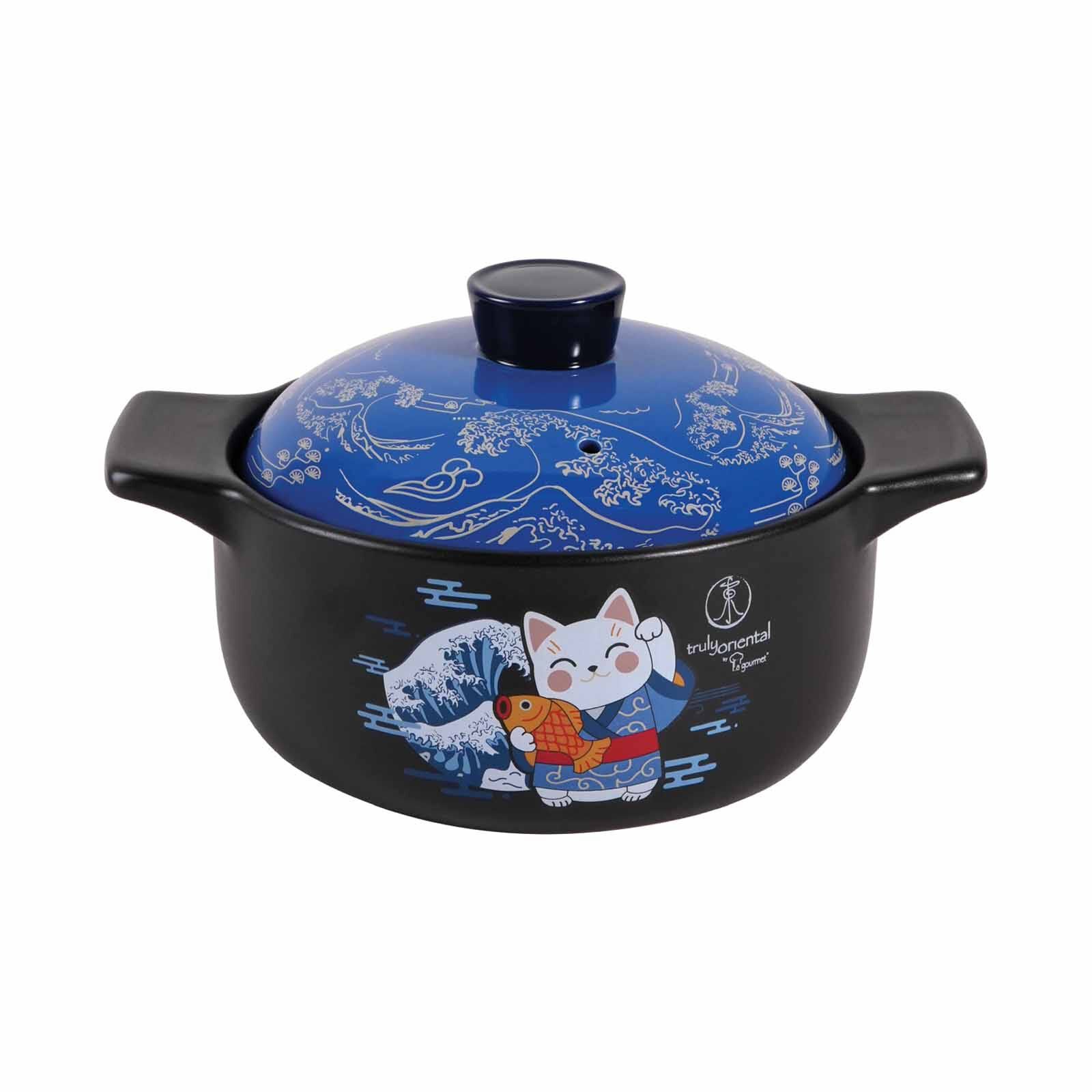 LA GOURMET 2.3l T.o Cat Claypot - Blue LGTO435460