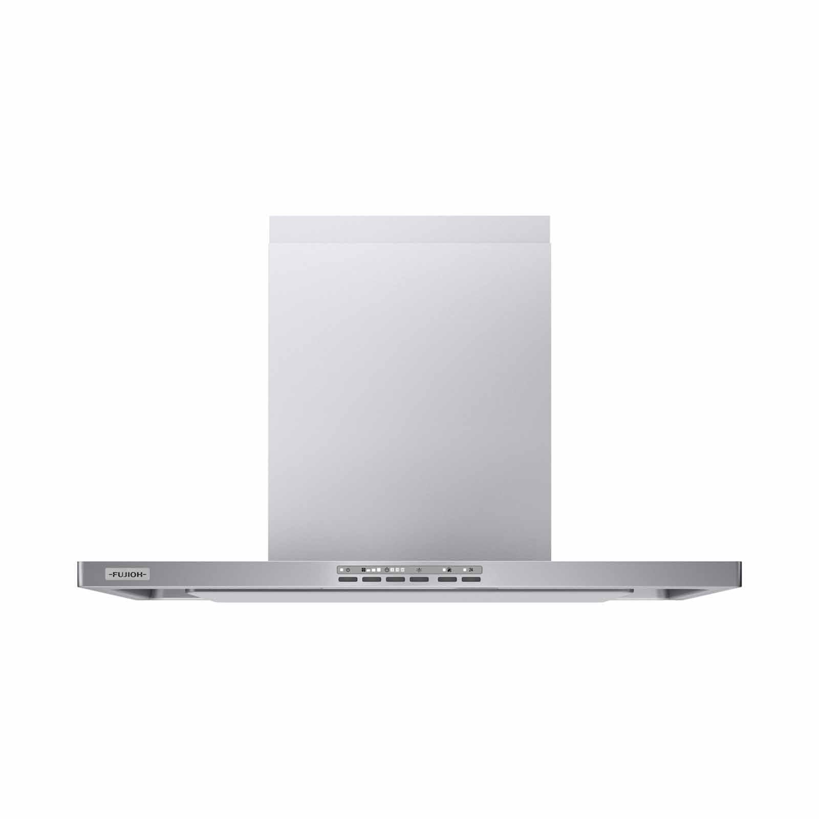 FUJIOH 90cm Made In Japan Patented Oil Smasher Chimney Hood - Silver Metallic (exclude Installation) FR-CL1890 V SV-image 1