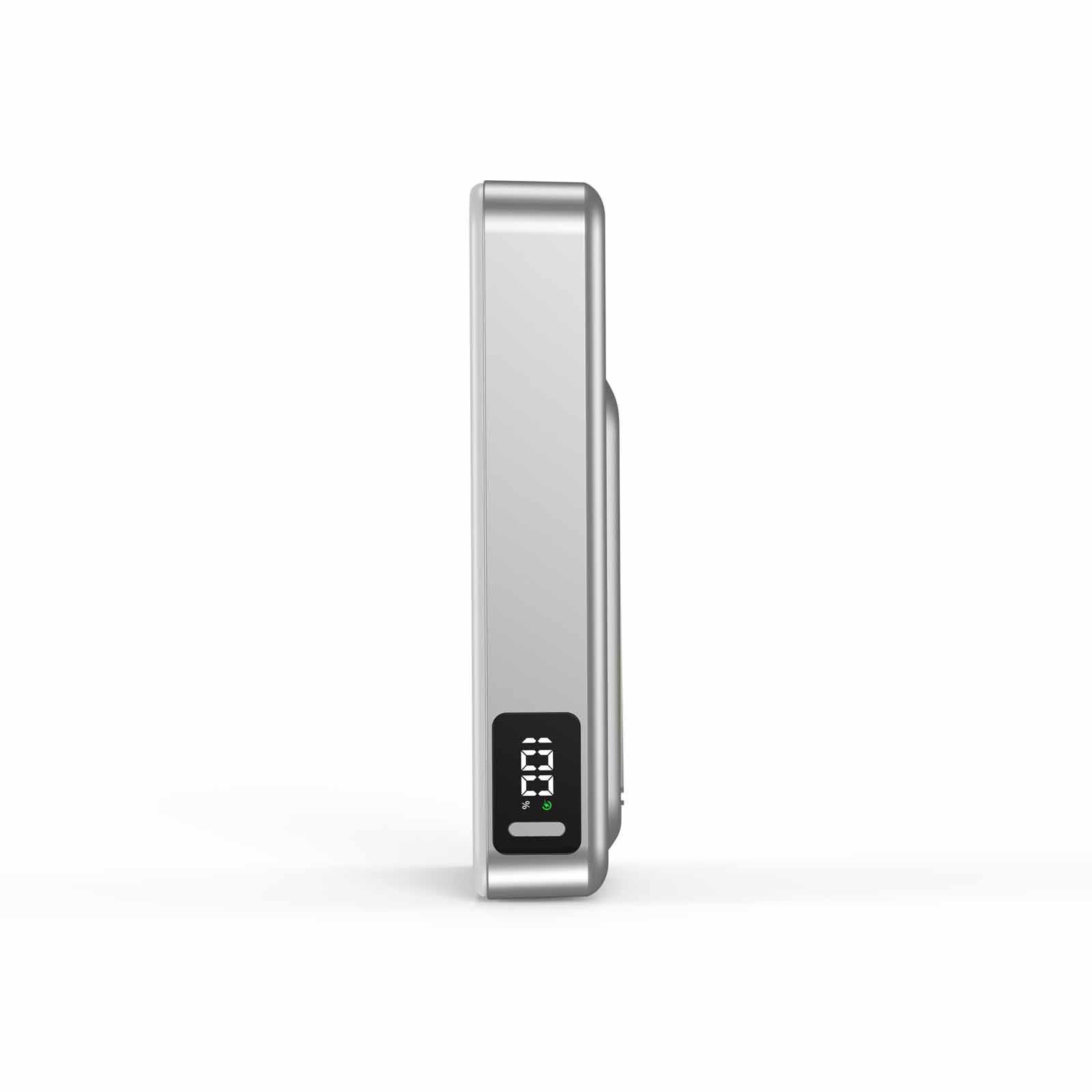 MAZER Ccc Certified Magnetic 15w 10000mah/pd30w With Istand Power Bank-silver M-MAGAIR20-SV-image 2