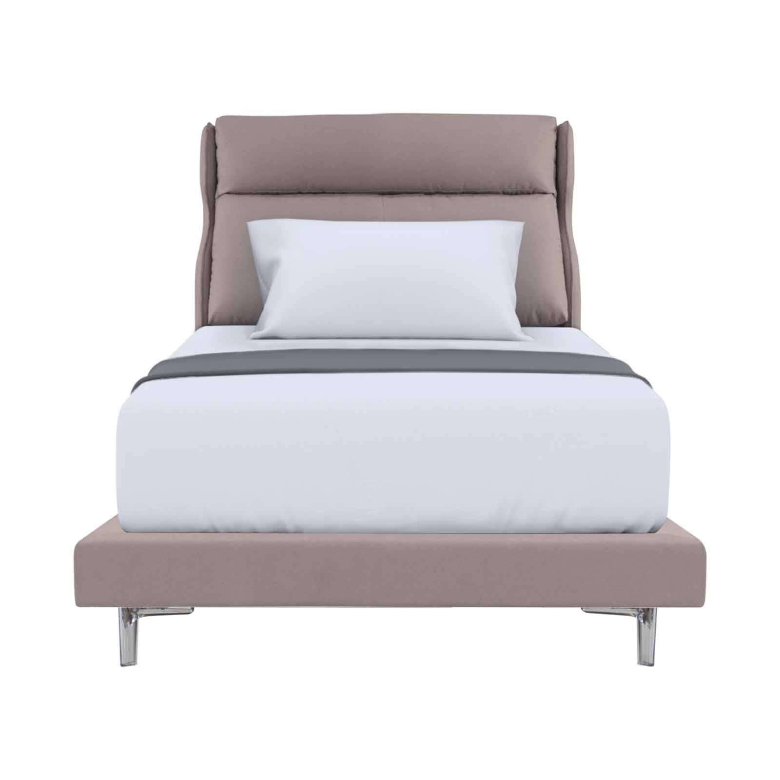 MAXCOIL Single Size Bed Frame HOPKIN HEADBOARD WITH DIVAN 5 INCHES /8 INCHES